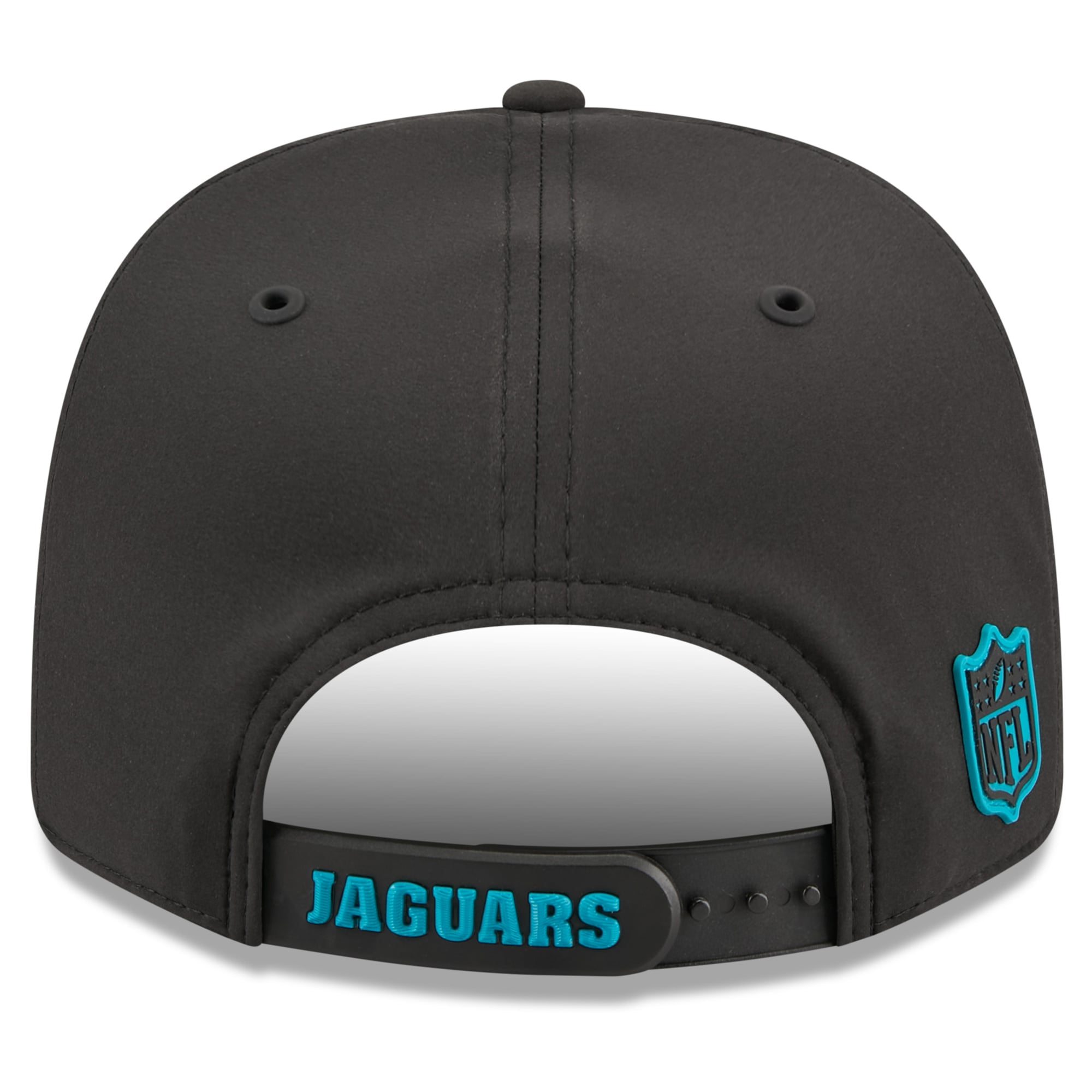 Casquette ajustable New Era noire Jacksonville Jaguars 2026 Sideline Throwback 9SEVENTY pour homme