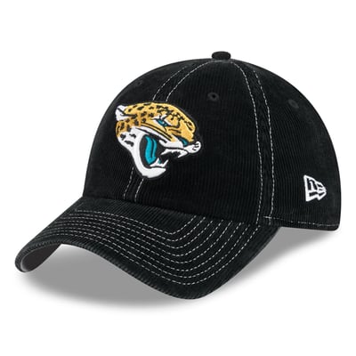 Jacksonville Jaguars New Era Corduroy Casual Classic Adjustable Hat - Black