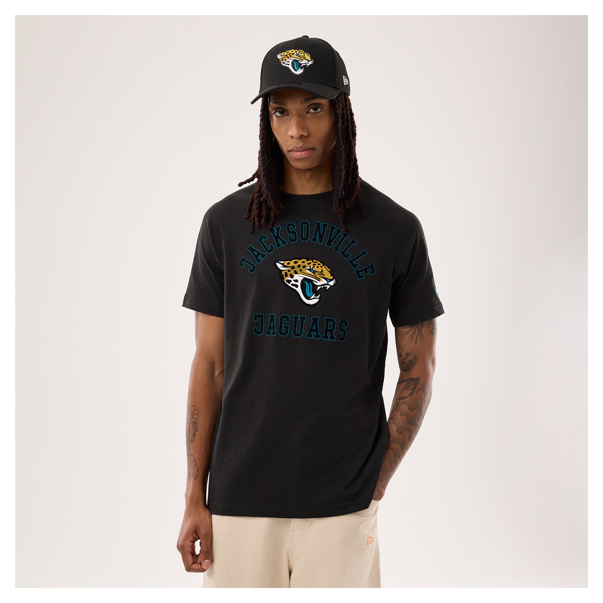 Men's New Era Black Jacksonville Jaguars Functional Fandom T-Shirt