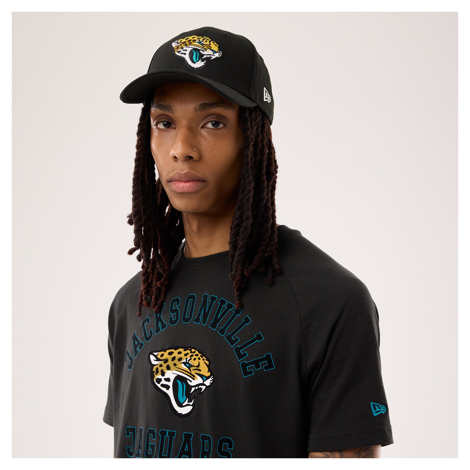 Men's New Era Black Jacksonville Jaguars Functional Fandom T-Shirt