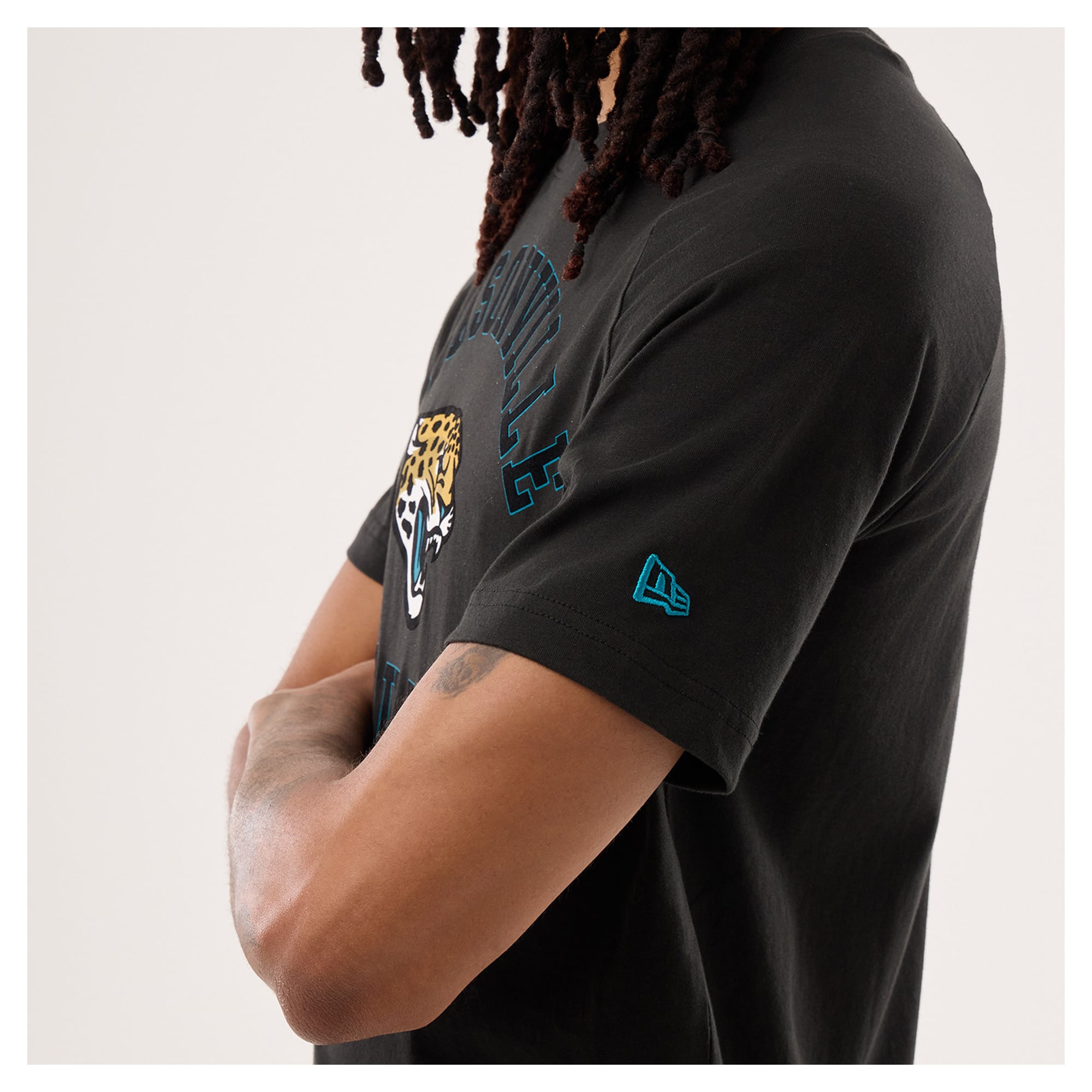 Men's New Era Black Jacksonville Jaguars Functional Fandom T-Shirt