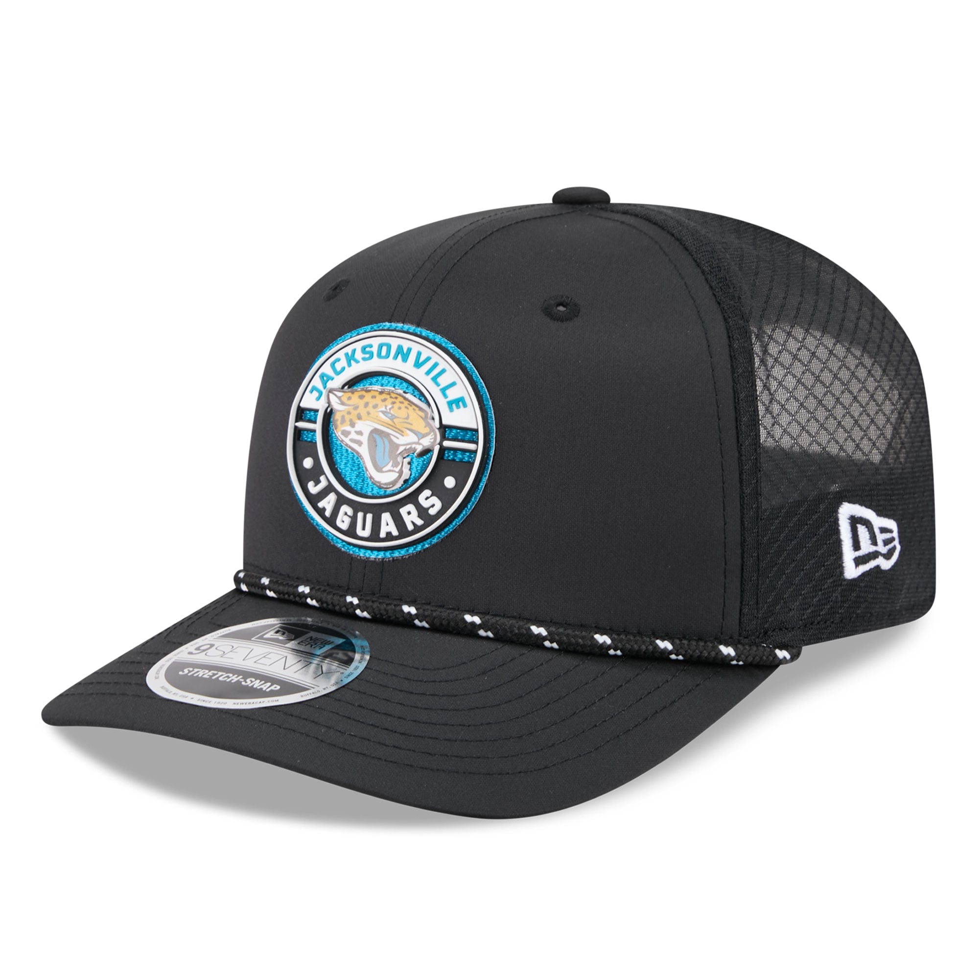 Casquette ajustable New Era noire Jacksonville Jaguars Game 9SEVENTY pour homme
