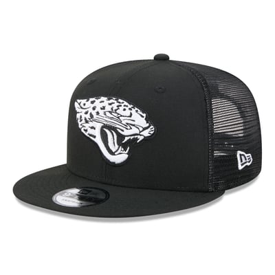 Jacksonville Jaguars New Era 9FIFTY Snapback Trucker Hat - Black/White
