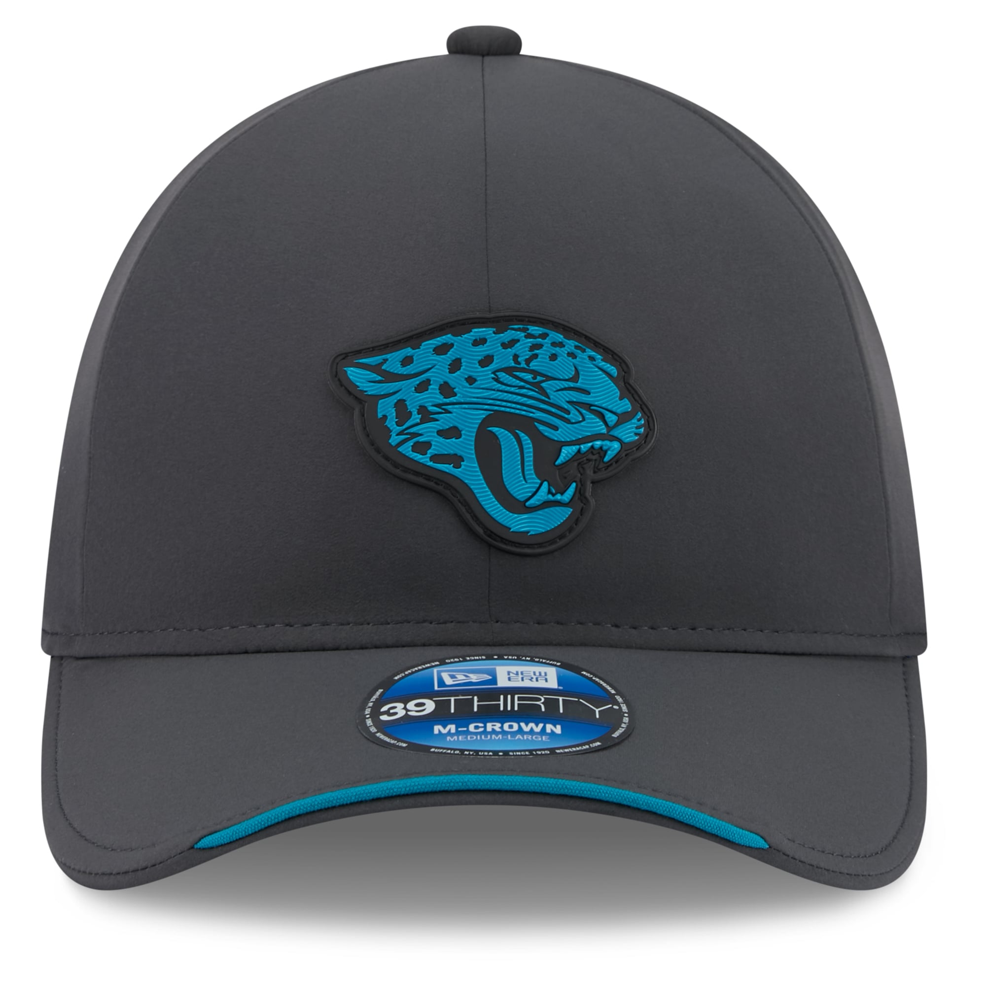 Casquette New Era 39THIRTY M-Crown Stretch pour homme, couleur anthracite, Jacksonville Jaguars, édition spéciale hiver 2026