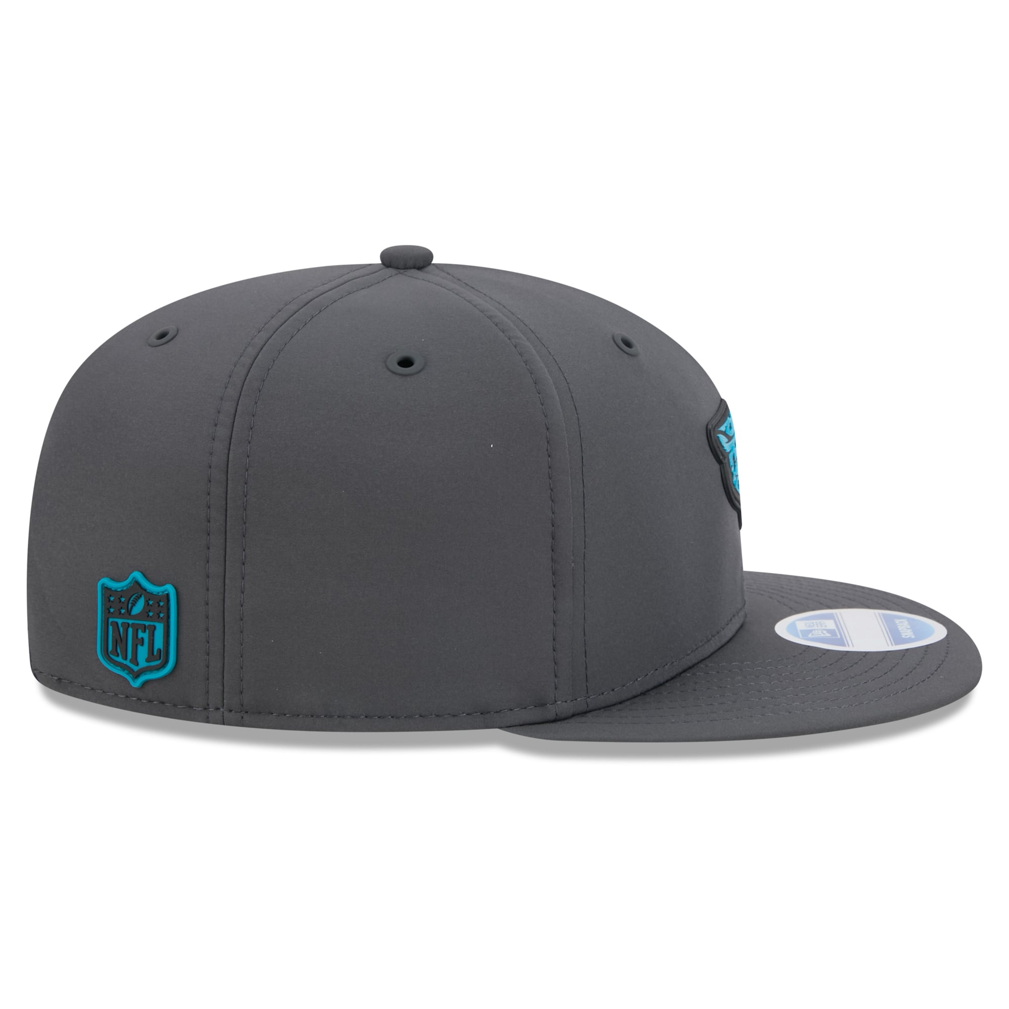 Casquette snapback New Era 9FIFTY pour homme, couleur anthracite, Jacksonville Jaguars 2026, idéale pour les temps froids.