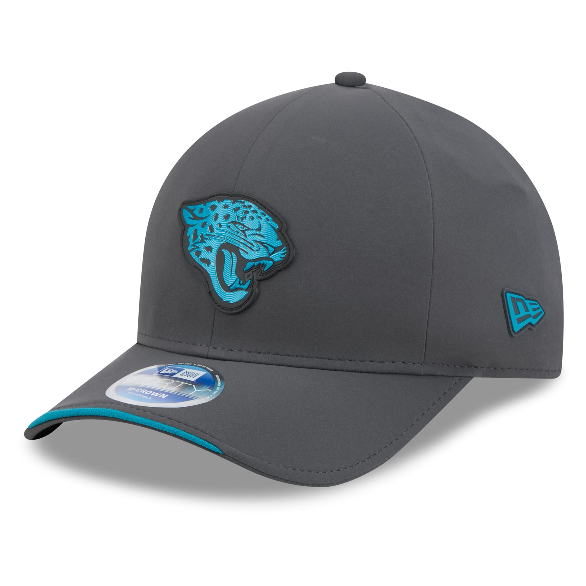 Casquette ajustable New Era 9FORTY M-Crown pour homme, couleur anthracite, Jacksonville Jaguars 2026, idéale pour les temps froids.