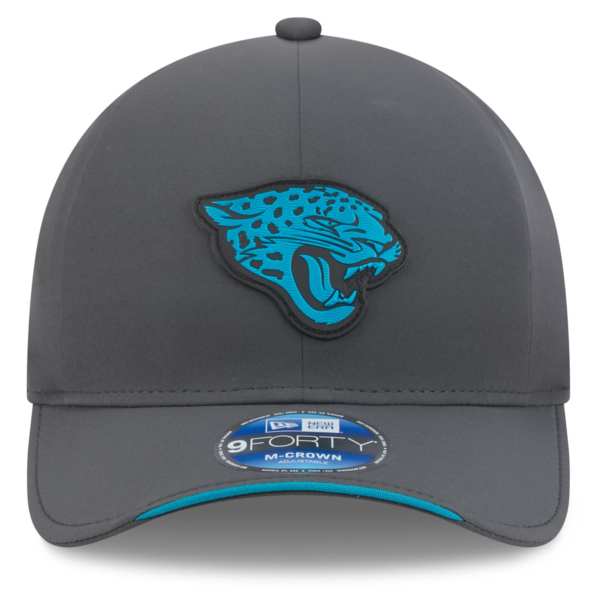 Casquette ajustable New Era 9FORTY M-Crown pour homme, couleur anthracite, Jacksonville Jaguars 2026, idéale pour les temps froids.