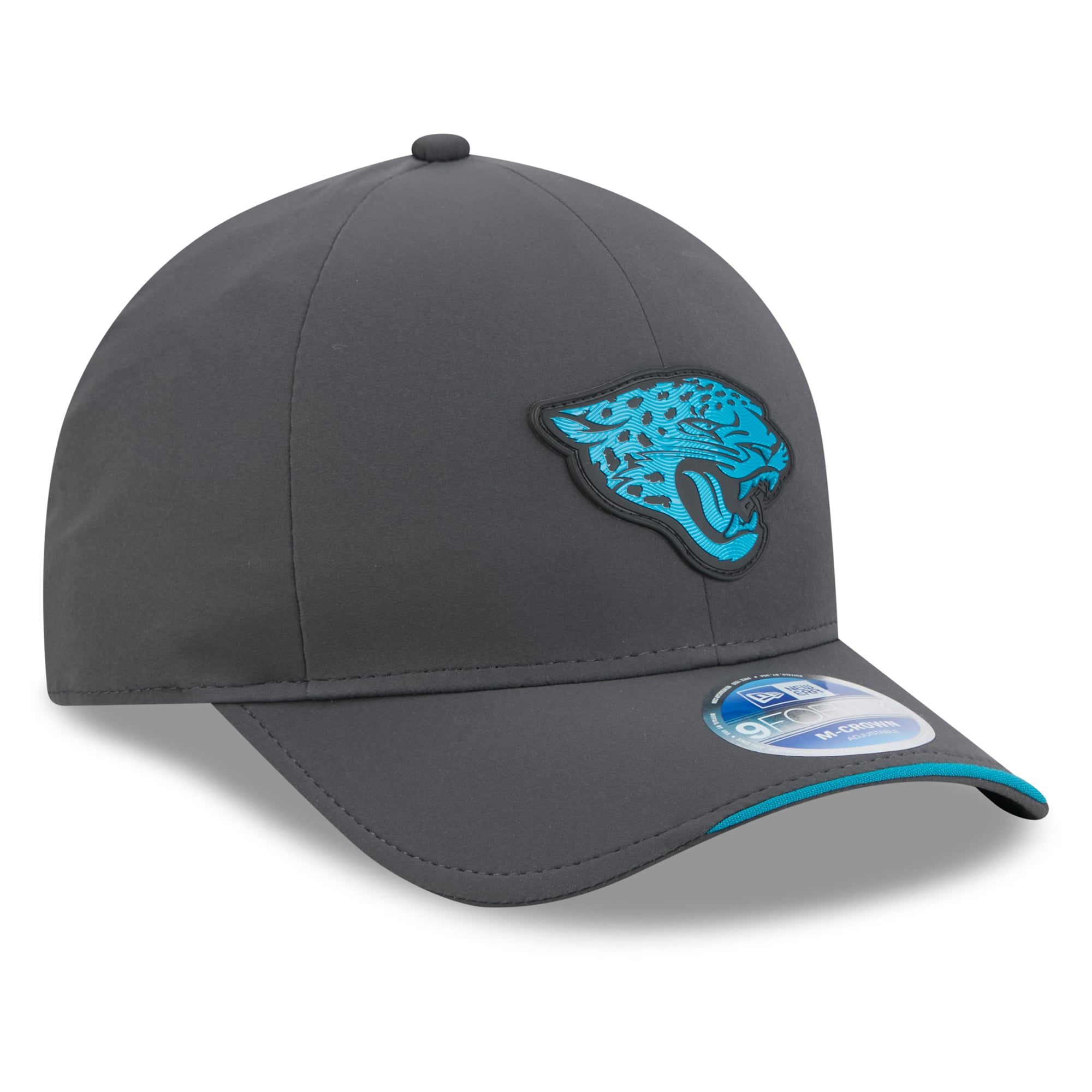 Casquette ajustable New Era 9FORTY M-Crown pour homme, couleur anthracite, Jacksonville Jaguars 2026, idéale pour les temps froids.