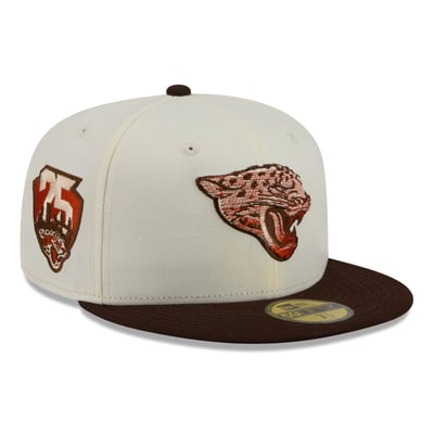 Jacksonville Jaguars New Era Pumpkin Spice 59FIFTY Fitted Hat - Cream/Brown