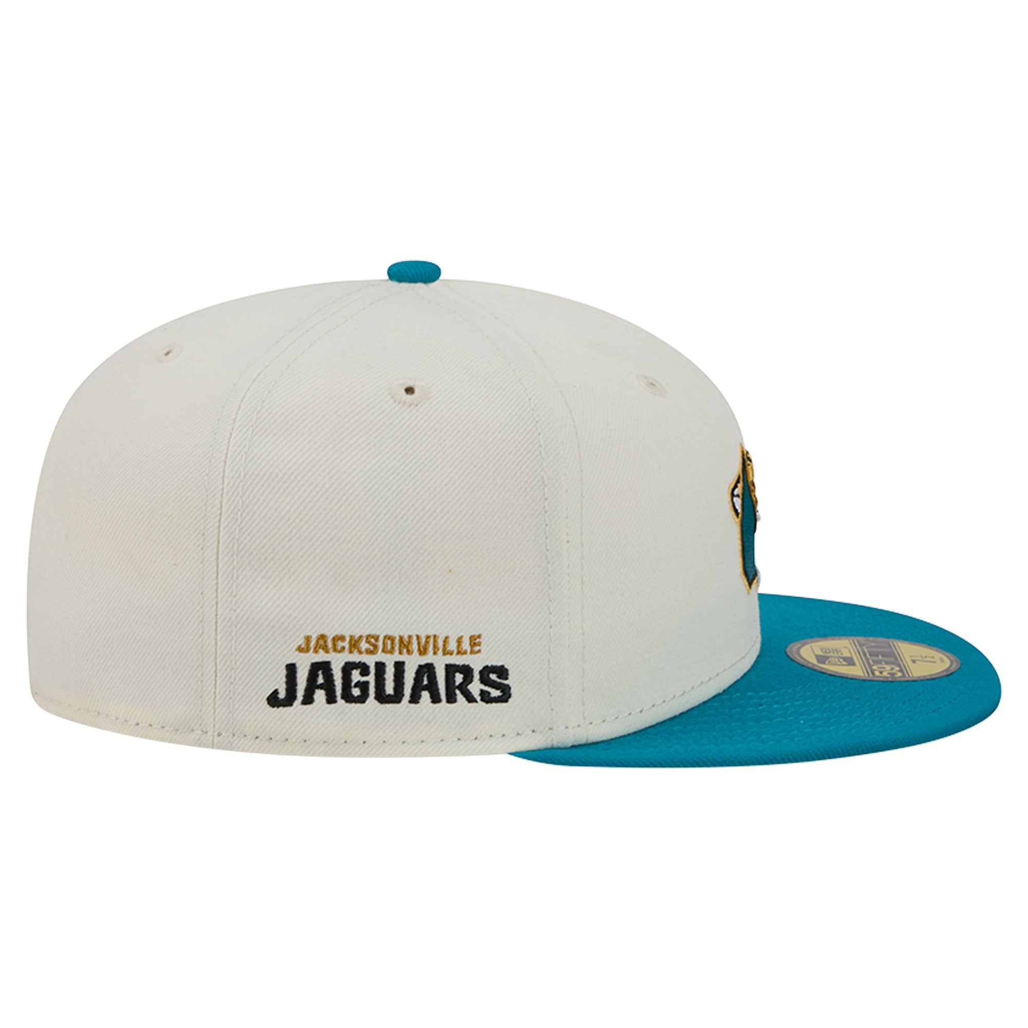 Casquette ajustée New Era Deceptor 59FIFTY pour homme, couleur crème/turquoise