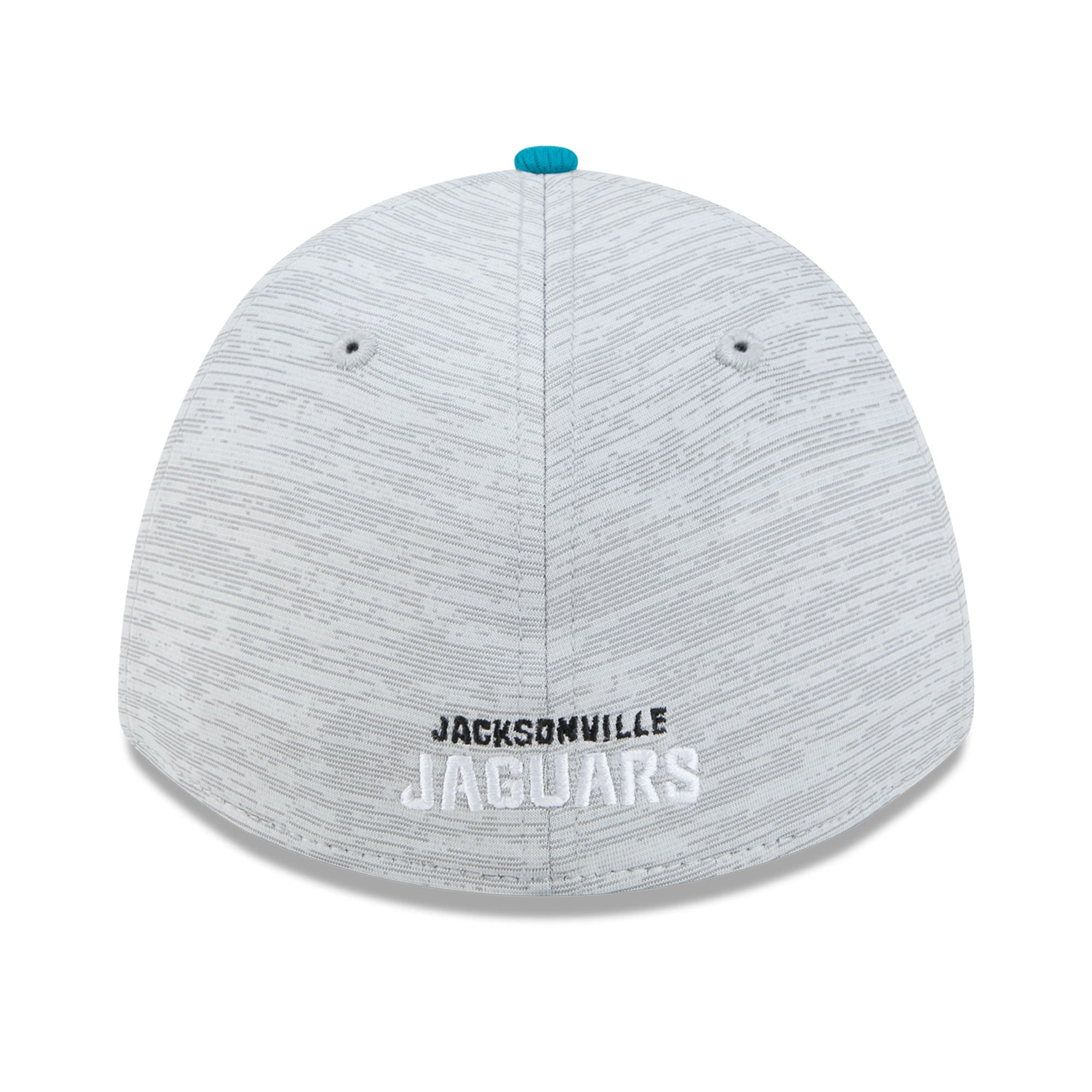 Casquette New Era Flex grise/turquoise Jacksonville Jaguars Tech M-Crown A-Frame 39THIRTY pour homme