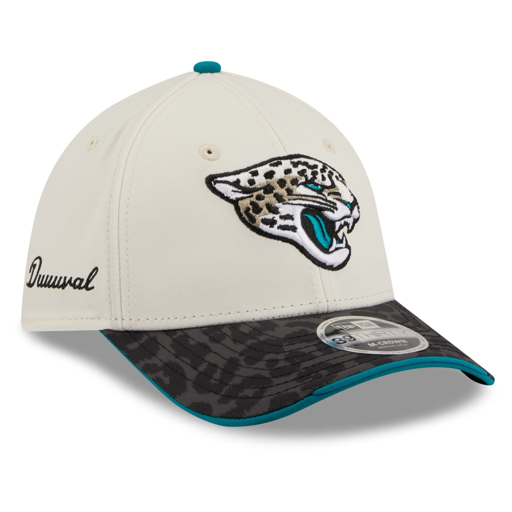 Men's New Era Natural Jacksonville Jaguars 2026 Rivalries Collection 39THIRTY M-Crown Stretch Hat