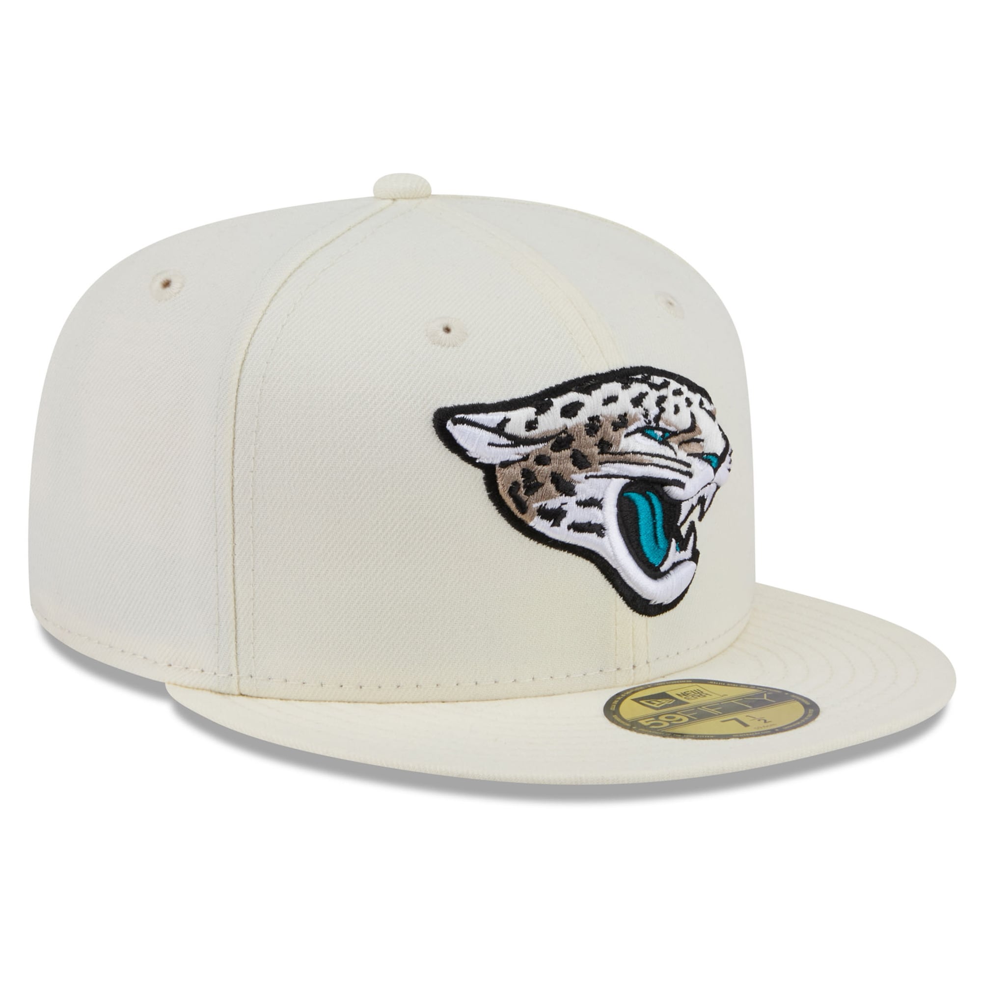 Men's New Era Natural Jacksonville Jaguars 2026 Rivalries Collection Fan Pack Side Script 59FIFTY Fitted Hat