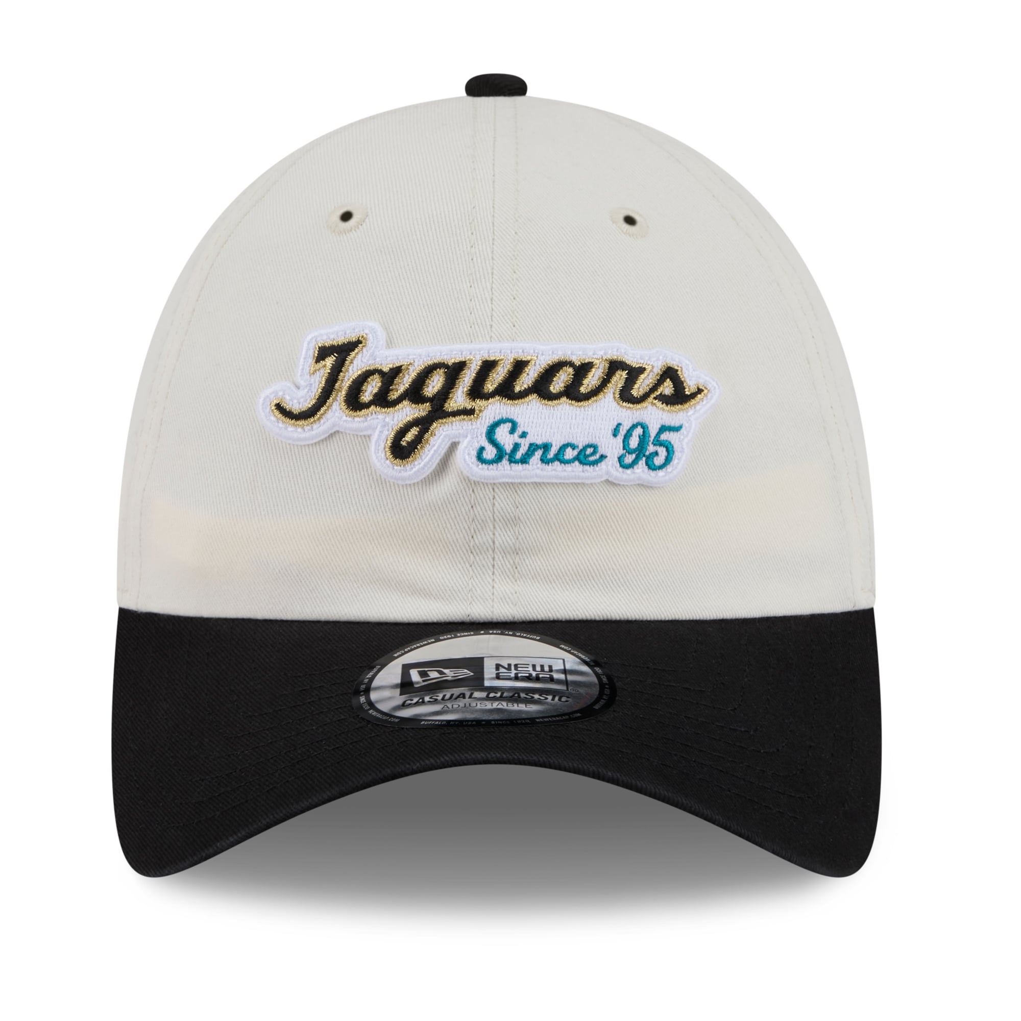 Men's New Era Natural/Black Jacksonville Jaguars 2026 Rivalries Collection Casual Classic Adjustable Hat
