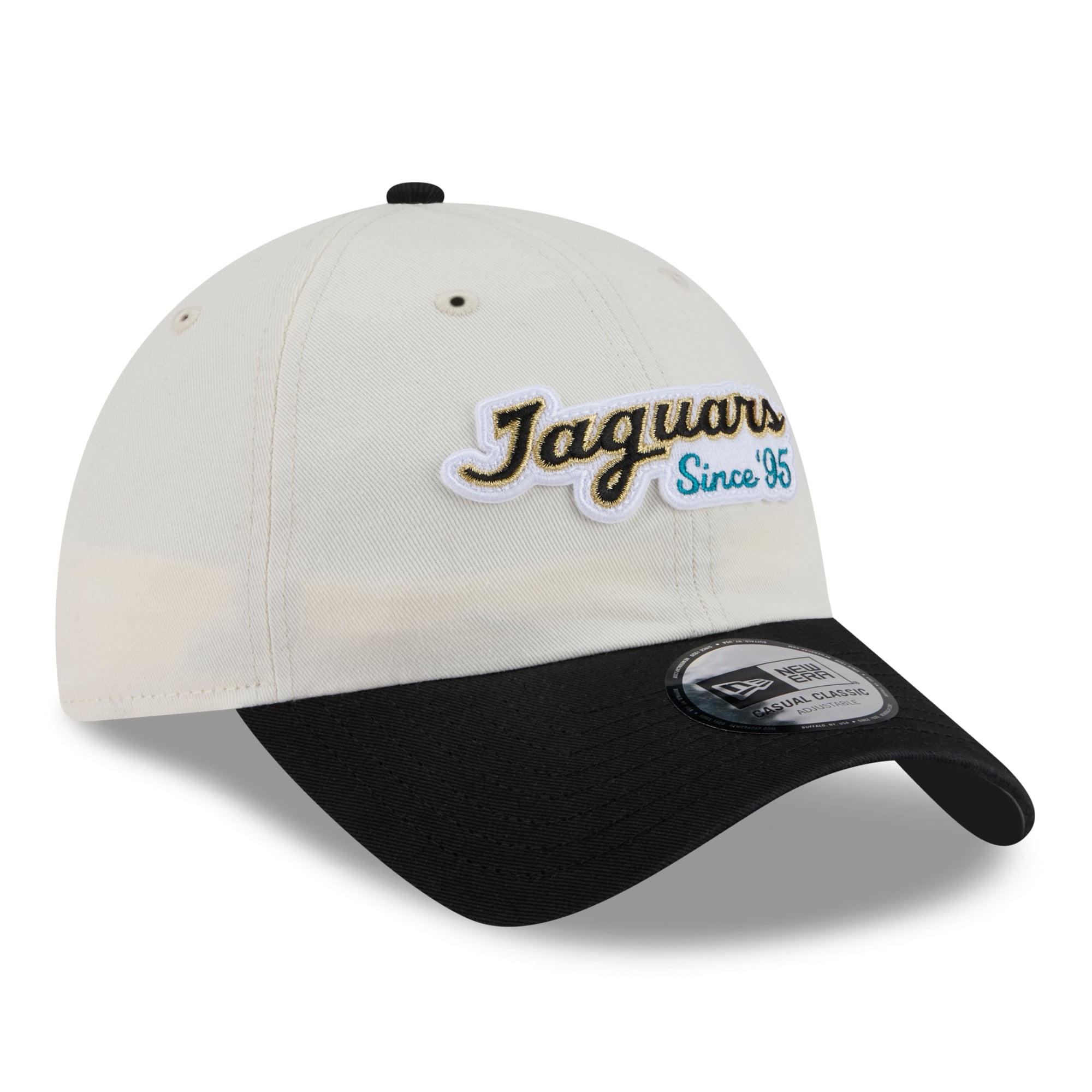 Men's New Era Natural/Black Jacksonville Jaguars 2026 Rivalries Collection Casual Classic Adjustable Hat