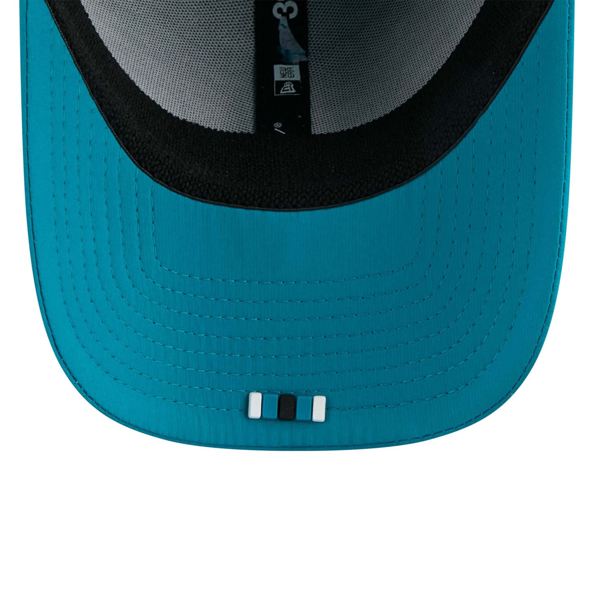 Casquette 39THIRTY Flex Sideline 2025 des Jaguars de Jacksonville New Era pour homme, bleu sarcelle