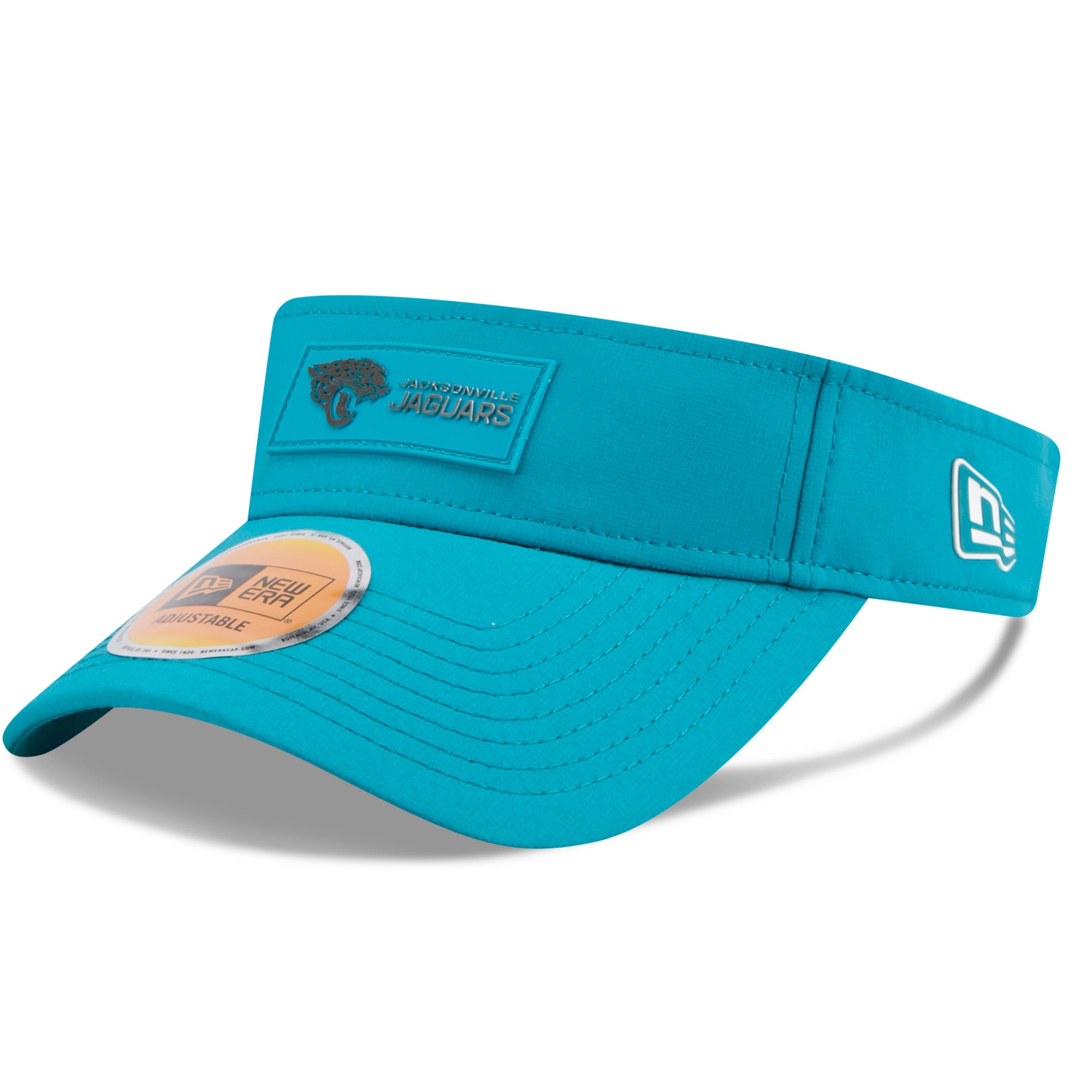 Visière de touche New Era bleu sarcelle Jacksonville Jaguars 2025 pour homme