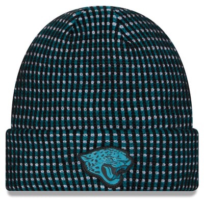 Jacksonville Jaguars New Era 2026 Sideline Cold Weather  Cuffed Knit Hat - Teal