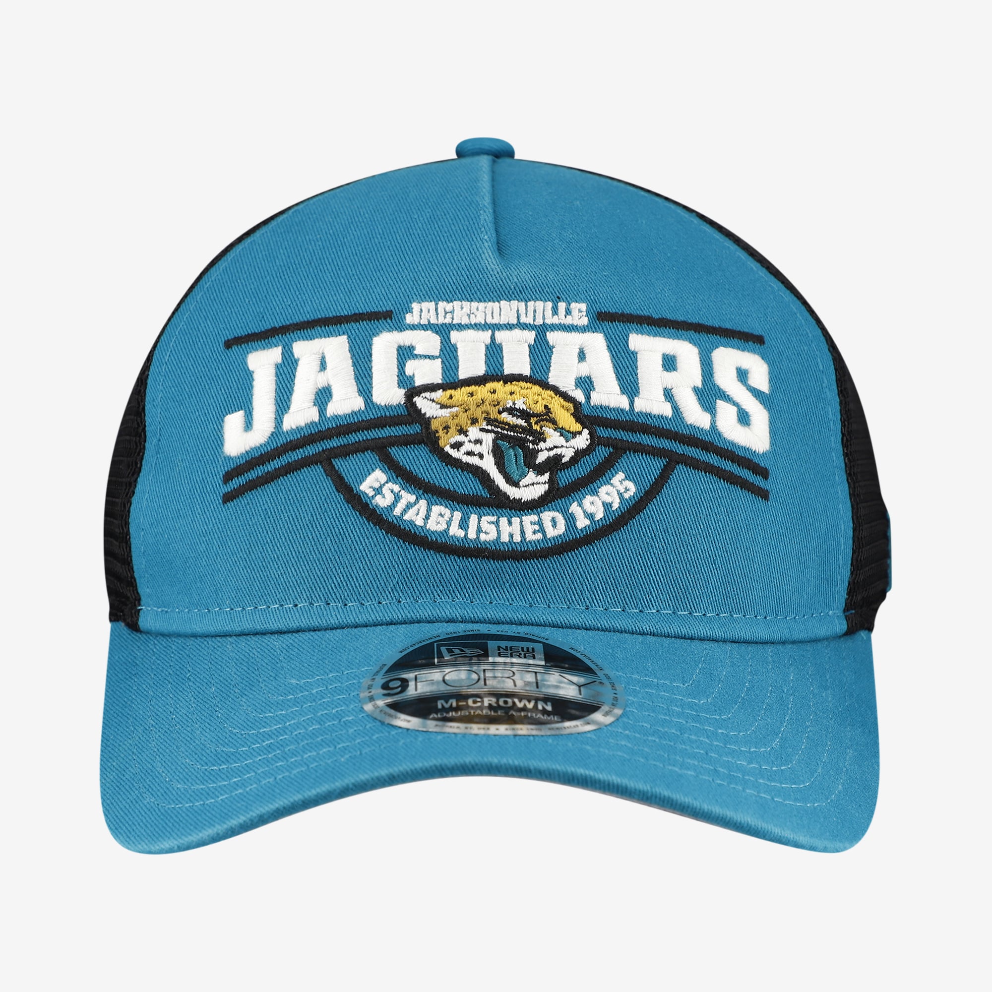 Men's New Era Teal Jacksonville Jaguars 9FORTY A-Frame Adjustable Hat