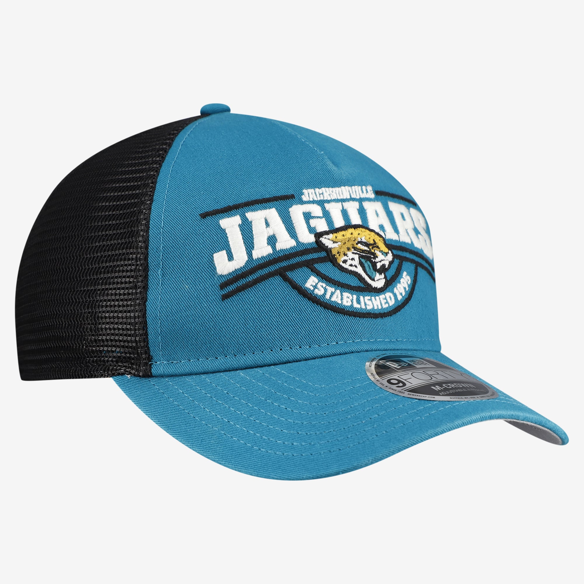 Men's New Era Teal Jacksonville Jaguars 9FORTY A-Frame Adjustable Hat