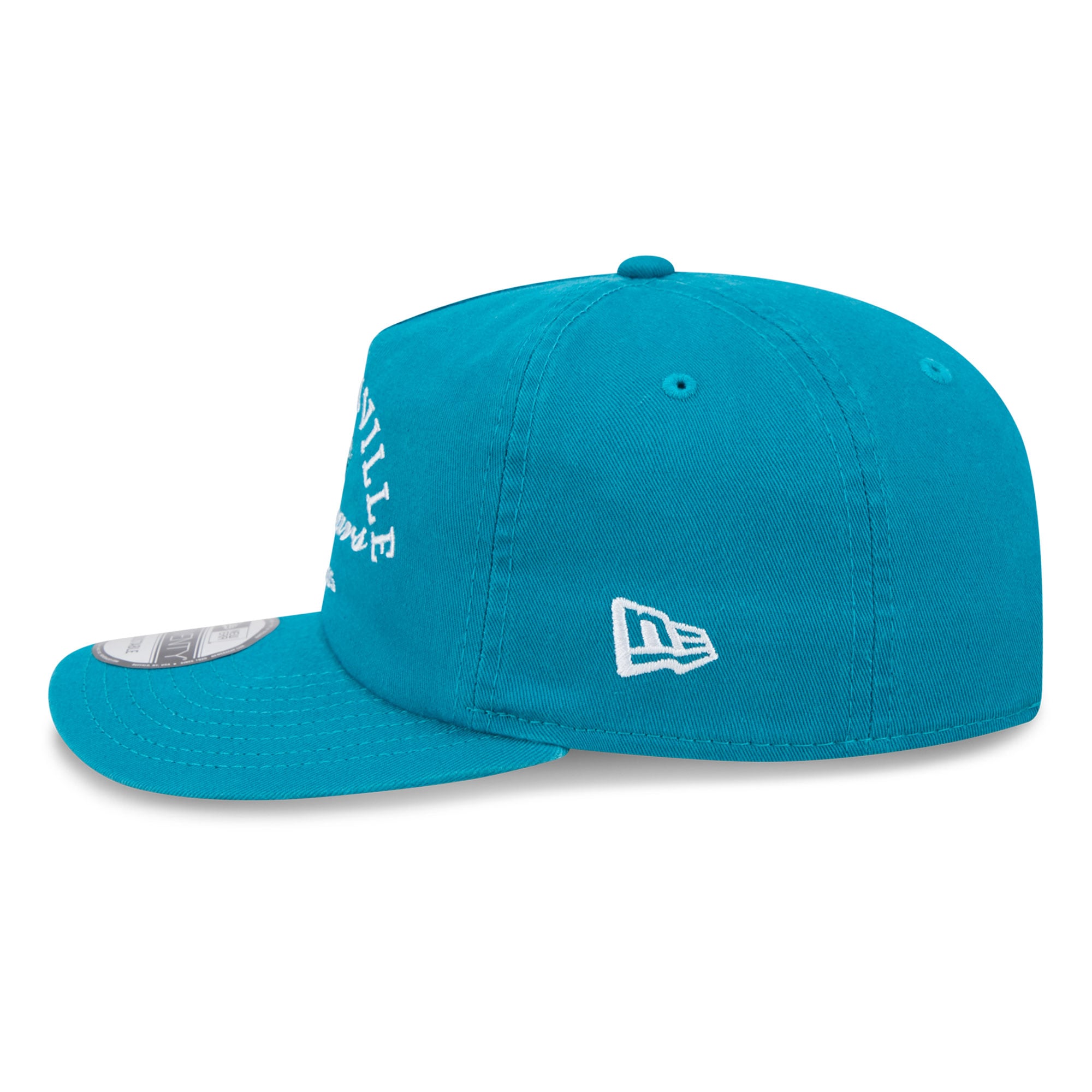 Casquette ajustable New Era Jacksonville Jaguars Stacked 19TWENTY bleu sarcelle pour homme