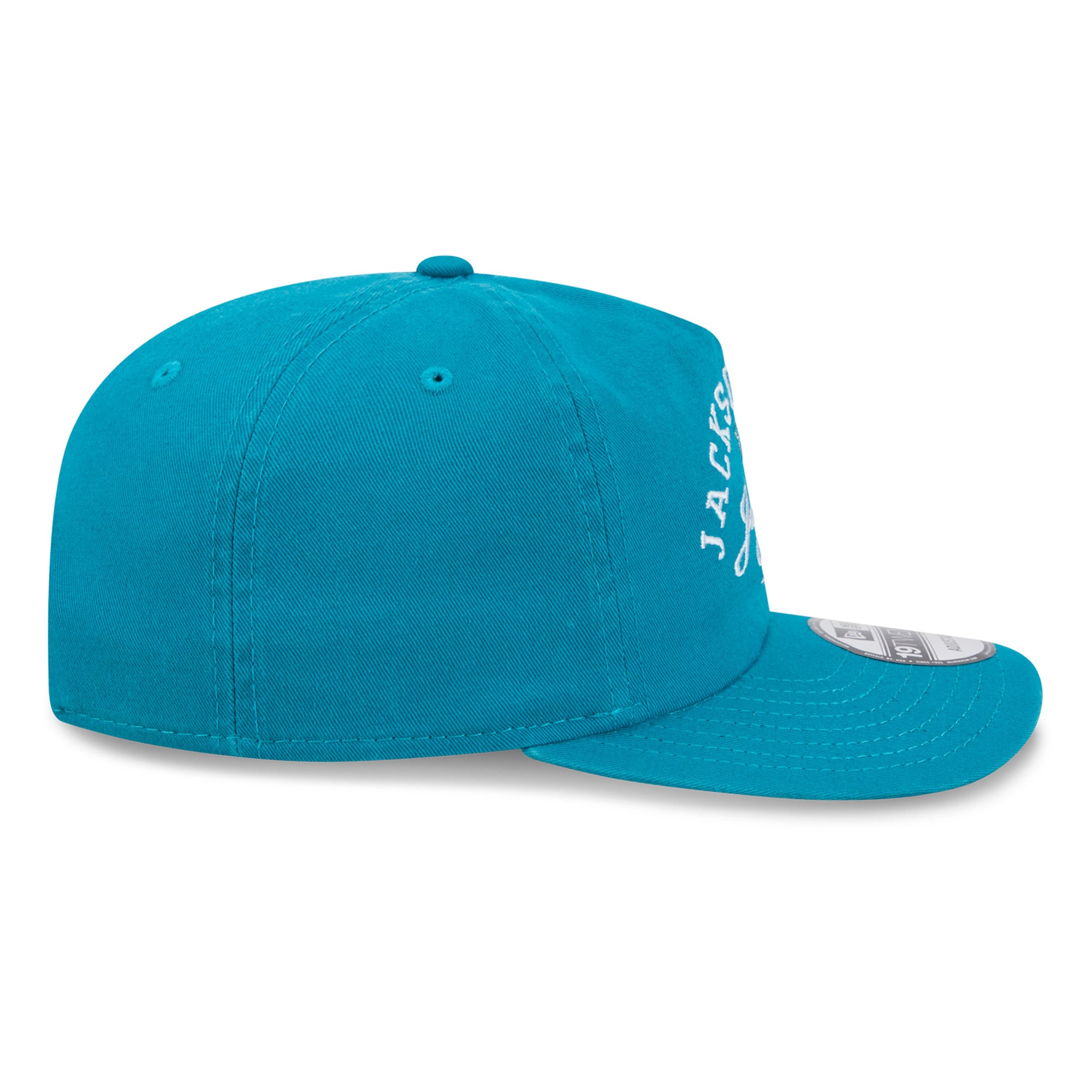 Casquette ajustable New Era Jacksonville Jaguars Stacked 19TWENTY bleu sarcelle pour homme