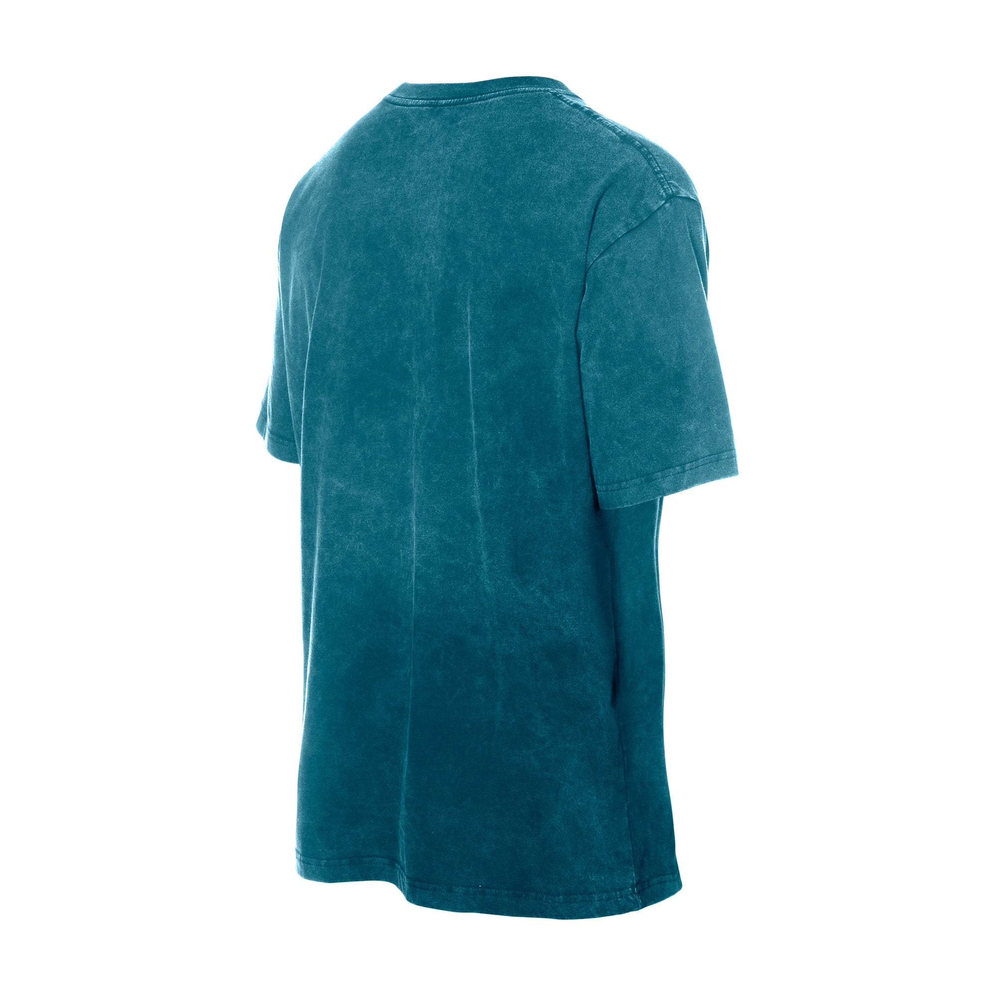 T-shirt New Era pour homme, couleur sarcelle, style rétro, imprimé minéral, Jacksonville Jaguars