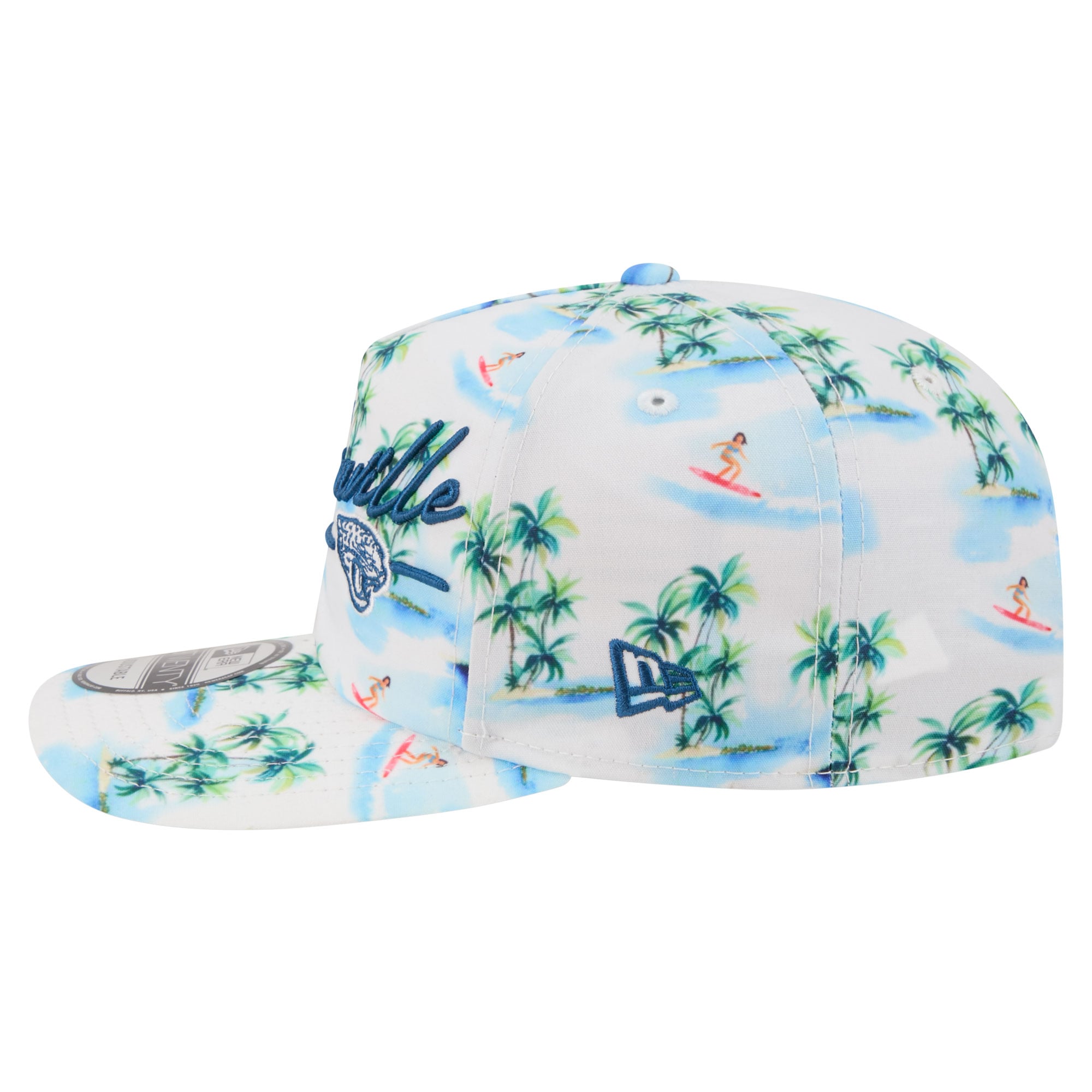Casquette ajustable New Era blanche Jacksonville Jaguars Aloha 19TWENTY pour homme