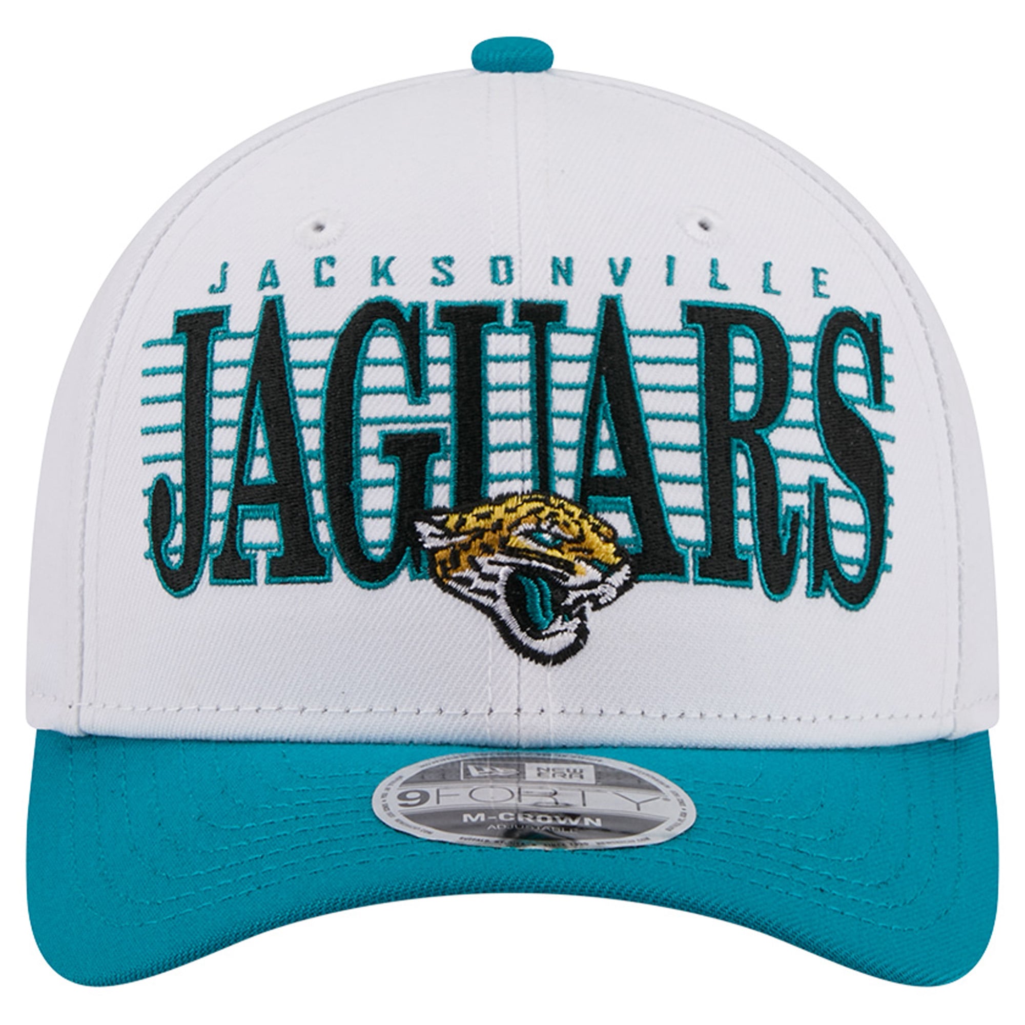 Casquette ajustable New Era blanche Jacksonville Jaguars Loyal 9FORTY M-Crown pour homme