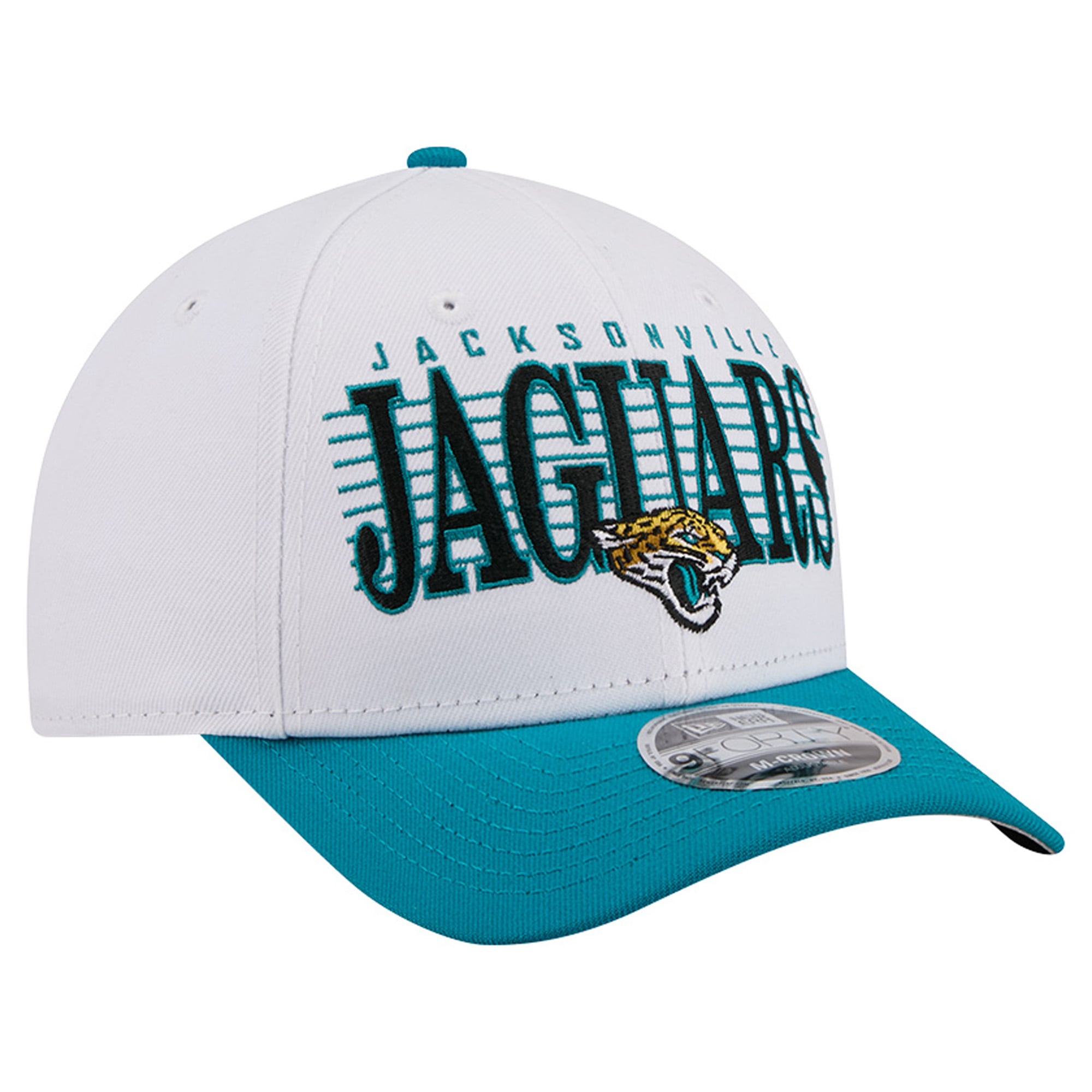 Casquette ajustable New Era blanche Jacksonville Jaguars Loyal 9FORTY M-Crown pour homme
