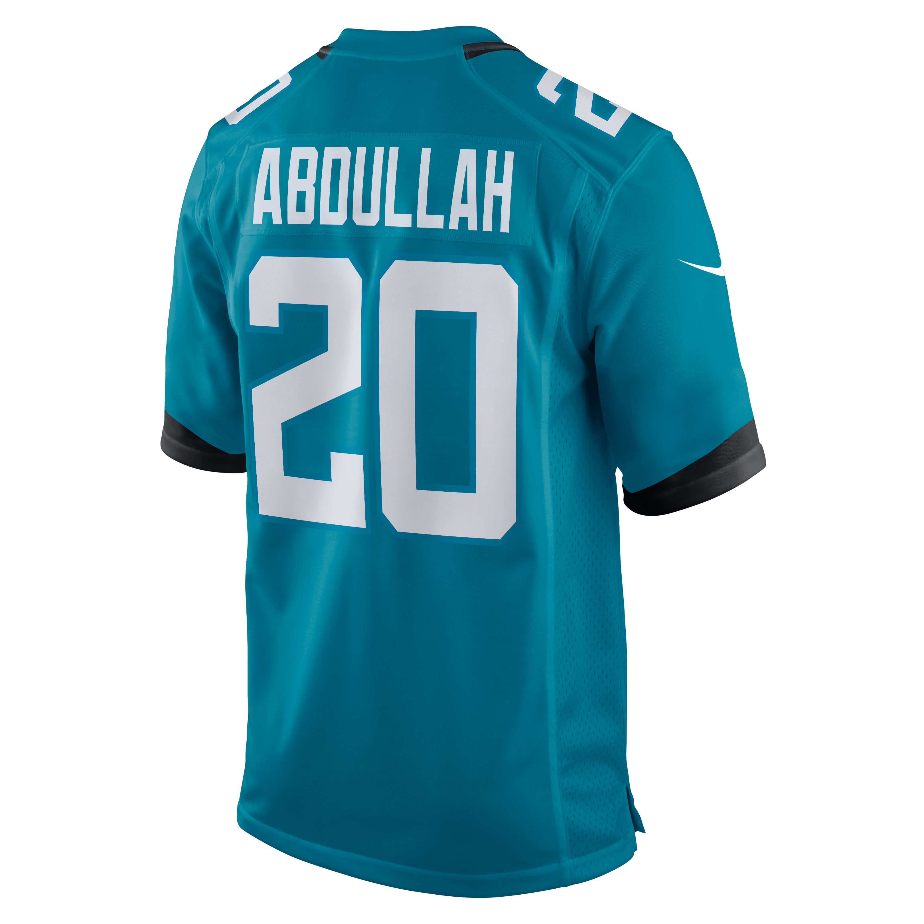 Maillot de match Nike Ameer Abdullah bleu sarcelle des Jaguars Jacksonville pour homme