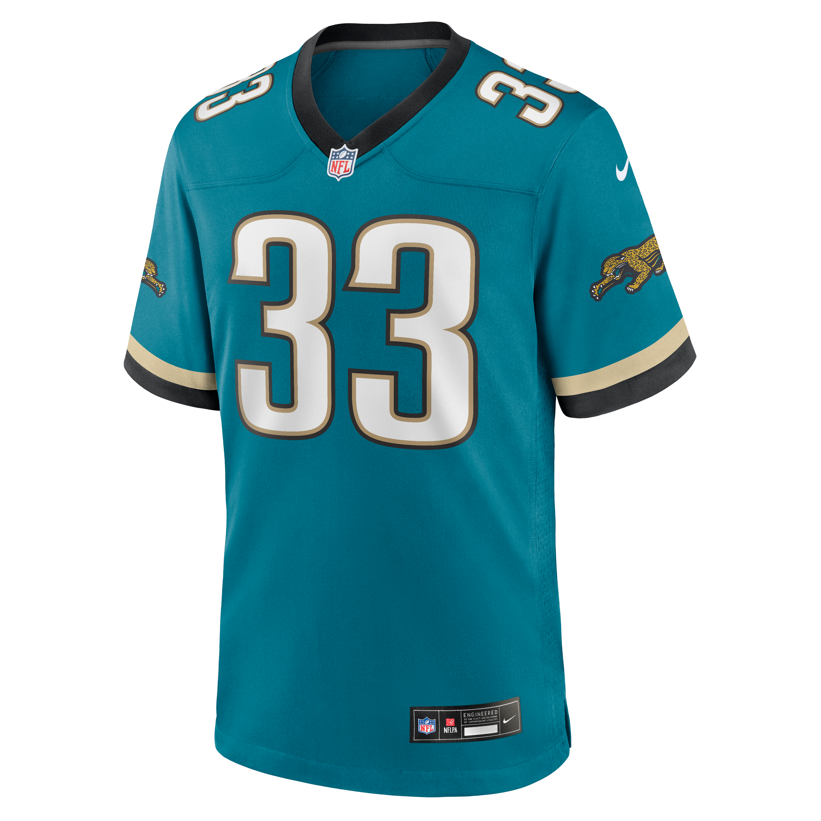 Men's Nike Bhayshul Tuten Teal Jacksonville Jaguars Alternate 2 Game Jersey
