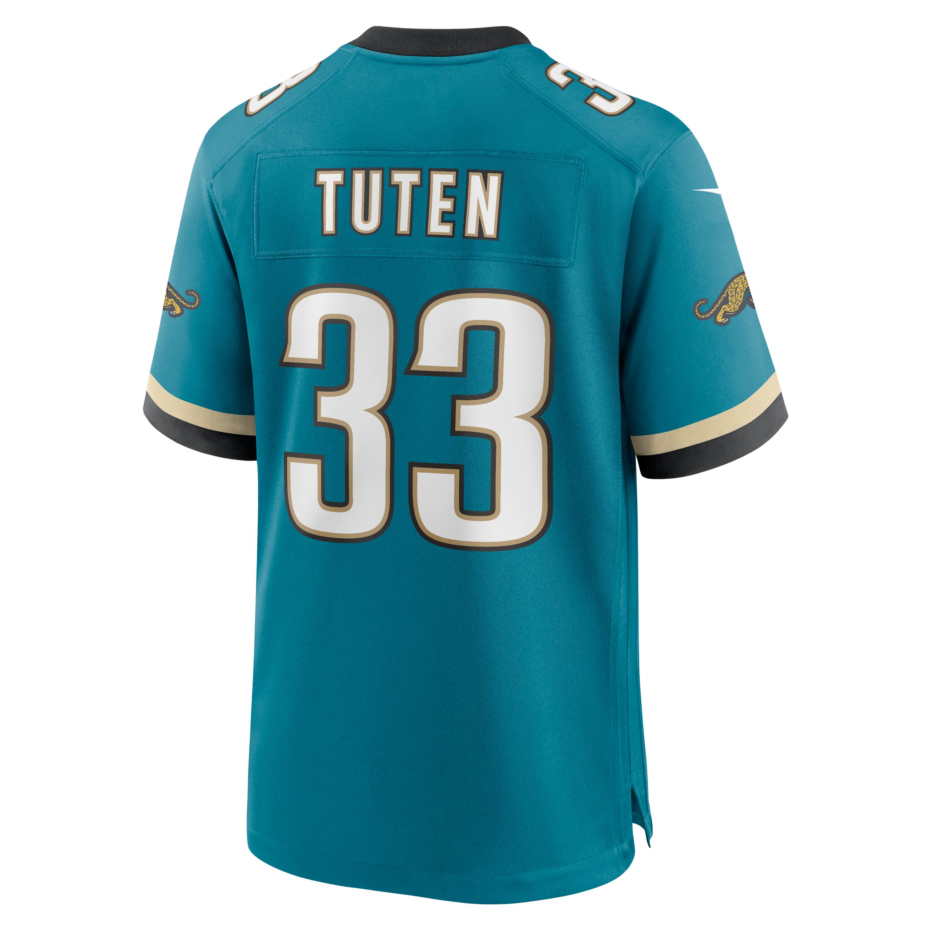 Men's Nike Bhayshul Tuten Teal Jacksonville Jaguars Alternate 2 Game Jersey