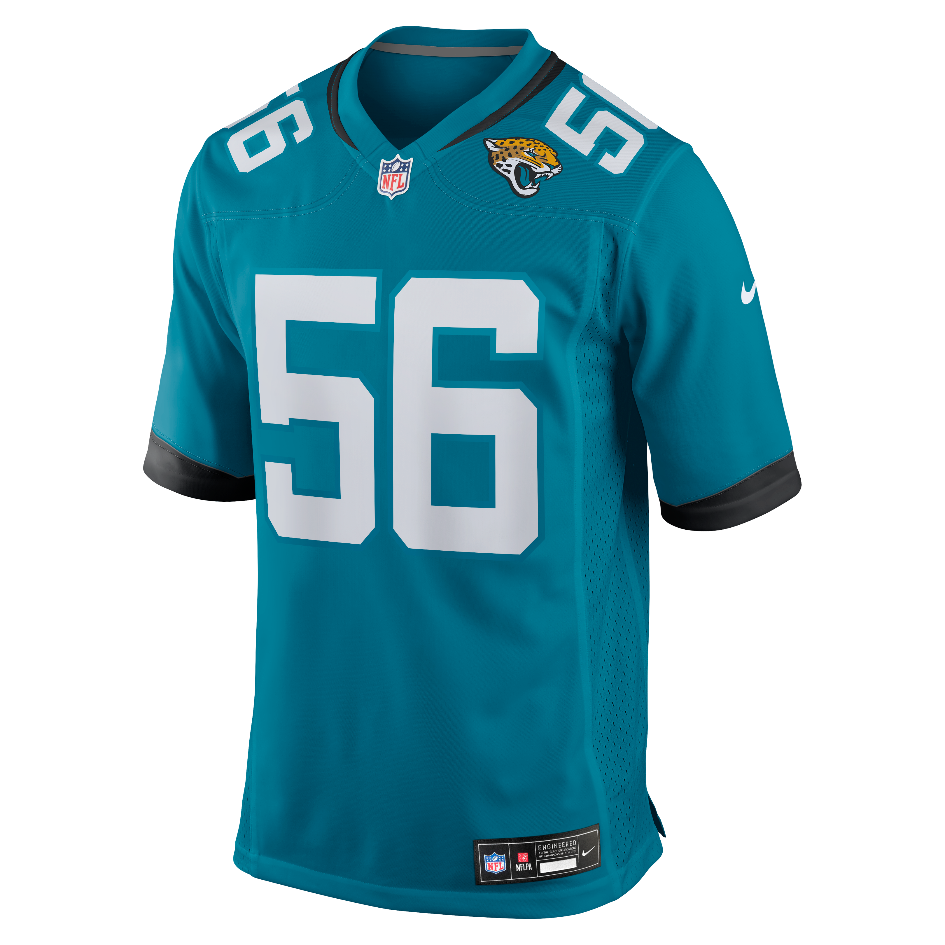 Men's Nike BJ Ojulari Teal Jacksonville Jaguars Team Game Jersey