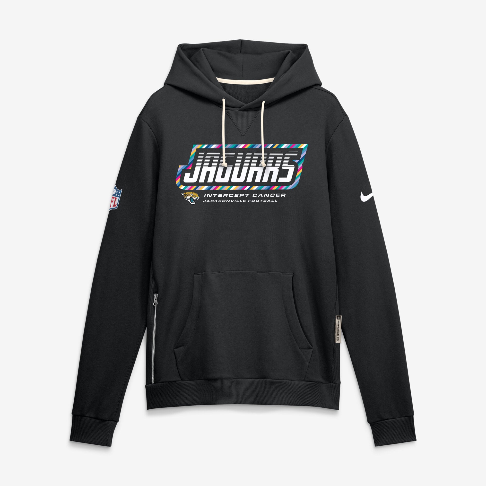 Men's Nike Black Jacksonville Jaguars 2026 NFL Crucial Catch Sideline Standard Issue Dri-FIT Pullover Hoodie