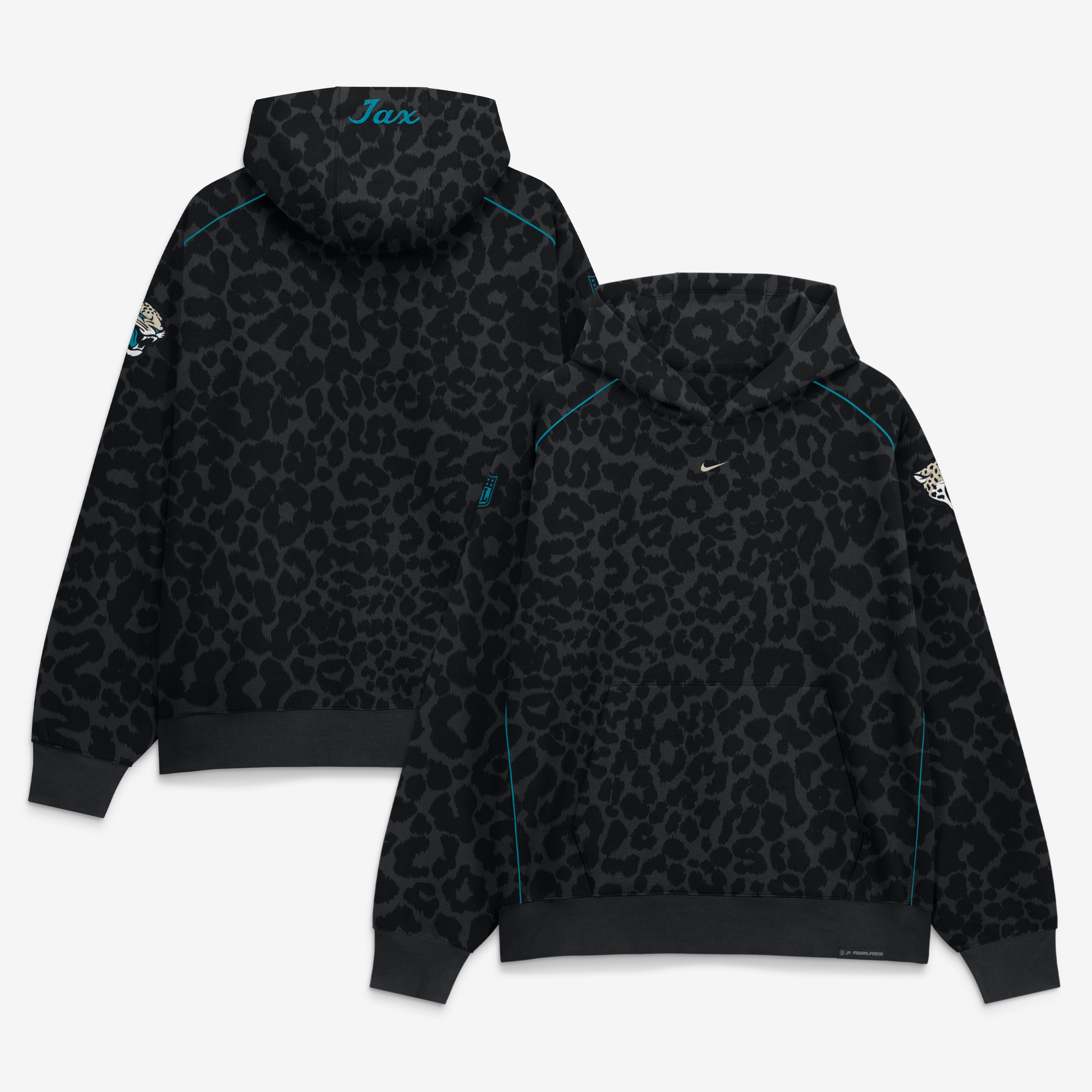 Sweat à capuche Nike Air noir pour homme, collection Rivalries 2026 des Jaguars de Jacksonville