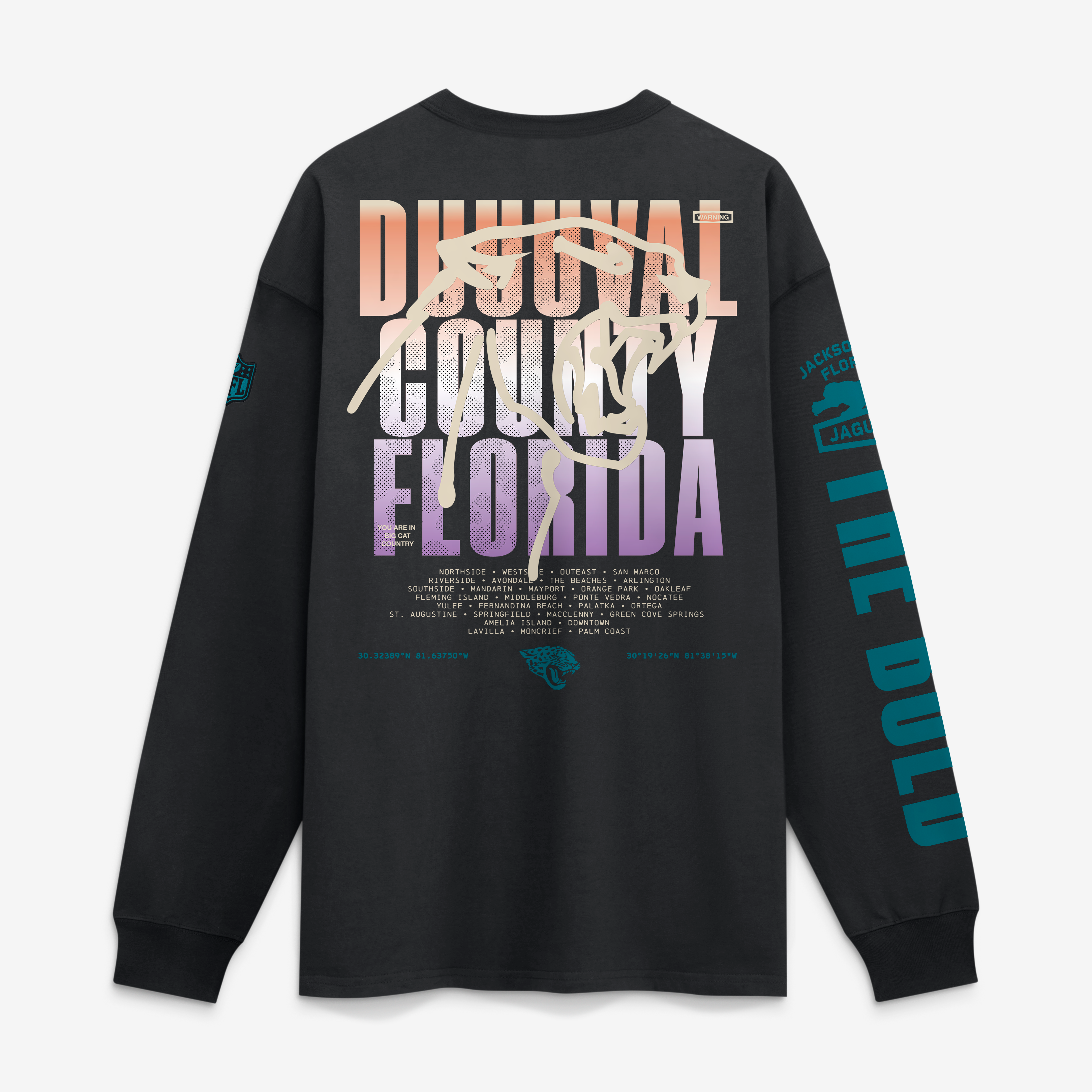 T-shirt à manches longues Nike Max90 noir Jacksonville Jaguars Collection 2026 Rivalries pour homme