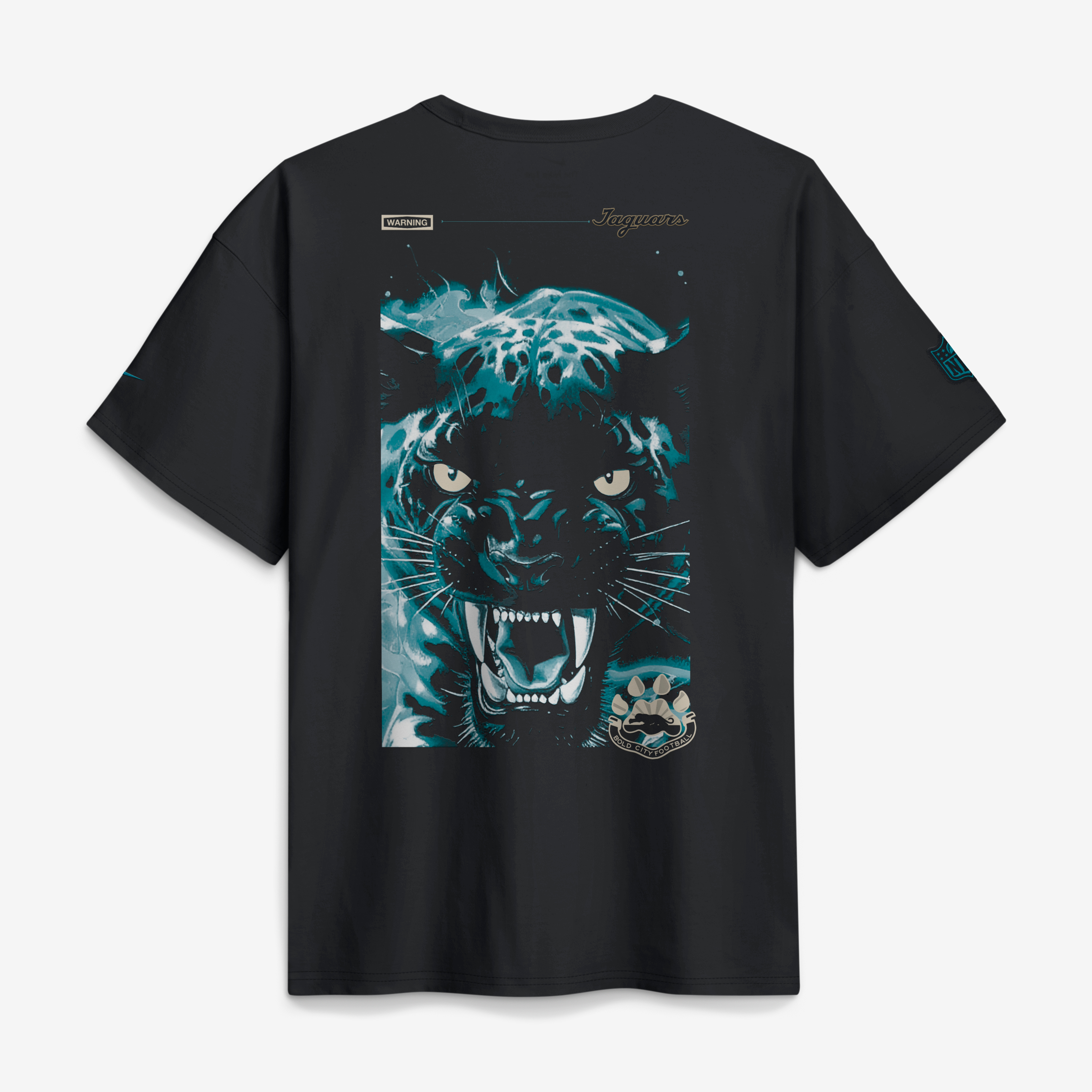 T-shirt Nike Max90 noir pour homme, collection Rivalries 2026 des Jaguars de Jacksonville