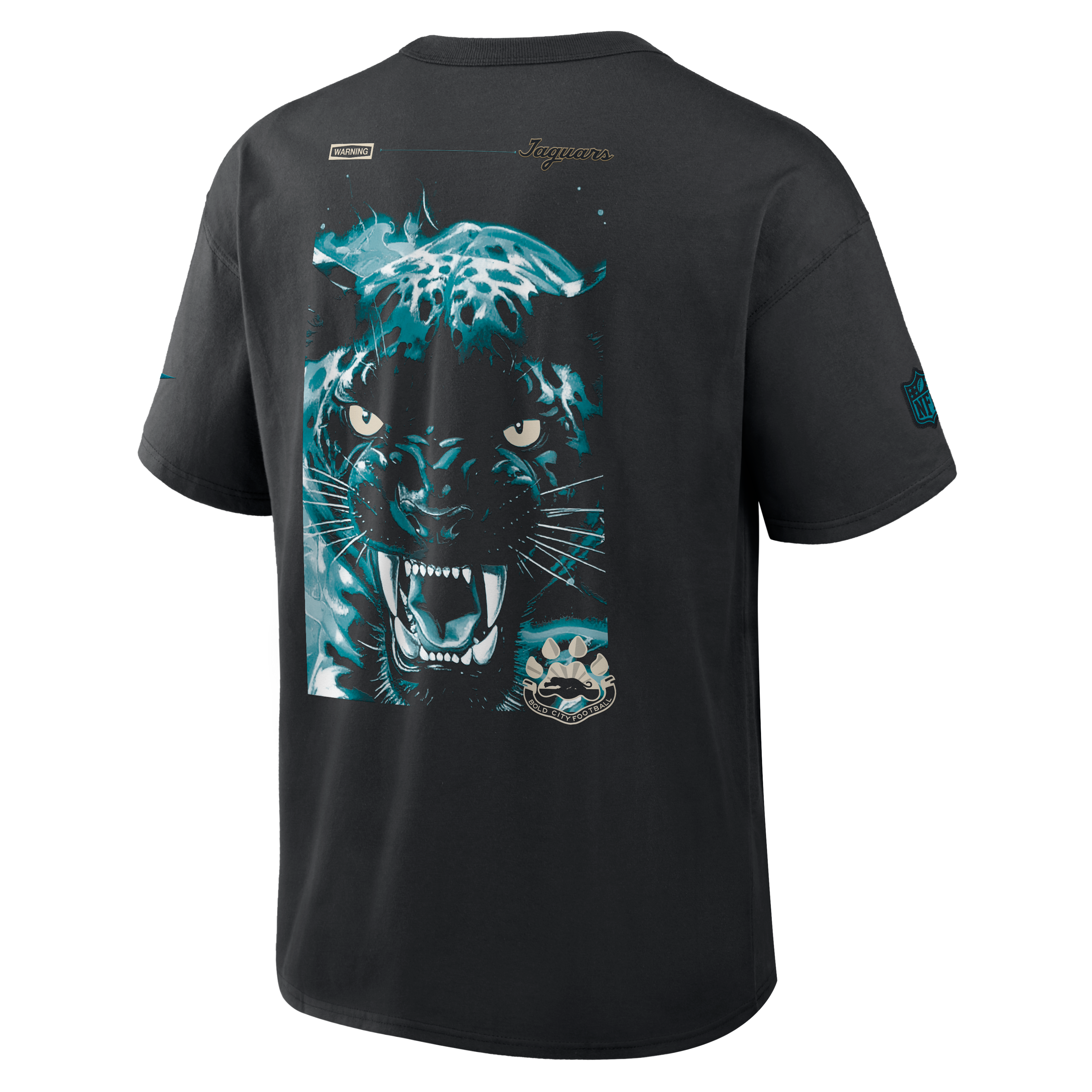 T-shirt Nike Max90 noir pour homme, collection Rivalries 2026 des Jaguars de Jacksonville