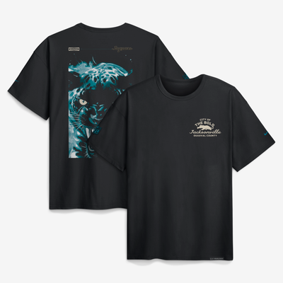T-shirt noir Nike Max90 de la collection Rivalries 2026 des Jaguars de Jacksonville
