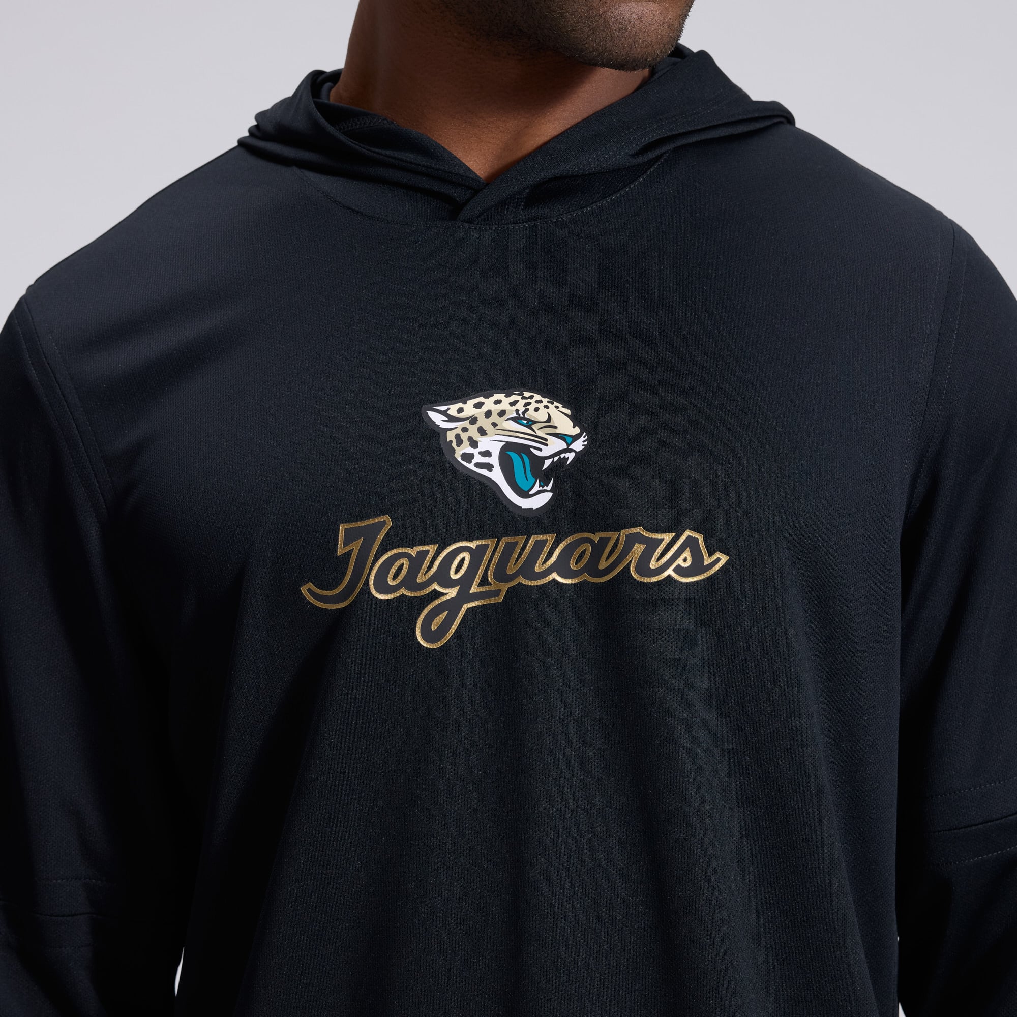 Men's Nike Black Jacksonville Jaguars 2026 Rivalries Collection Sideline Lightweight Hooded Long Sleeve Top