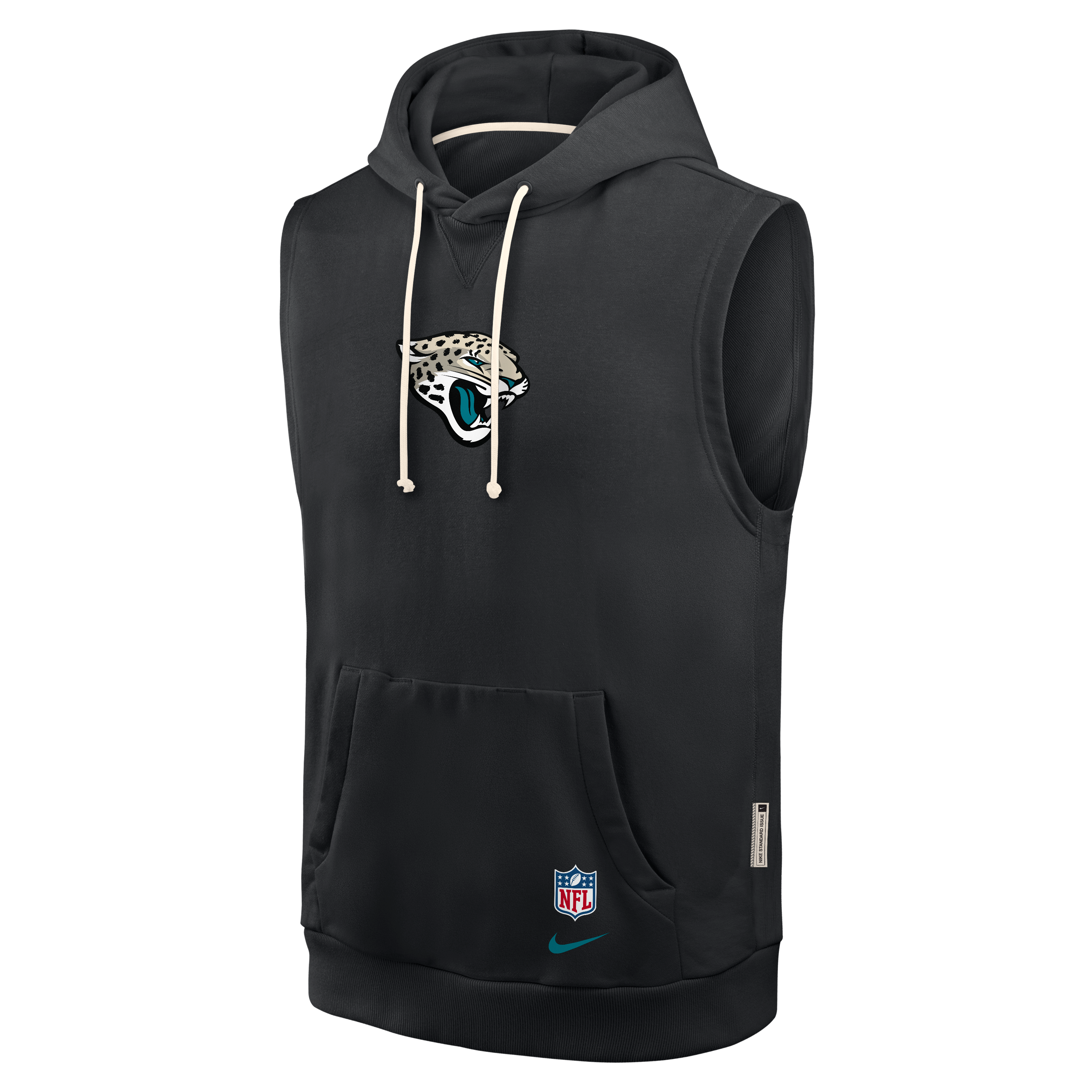 Men's Nike Black Jacksonville Jaguars 2026 Rivalries Collection Sideline Sleeveless Fleece Hoodie