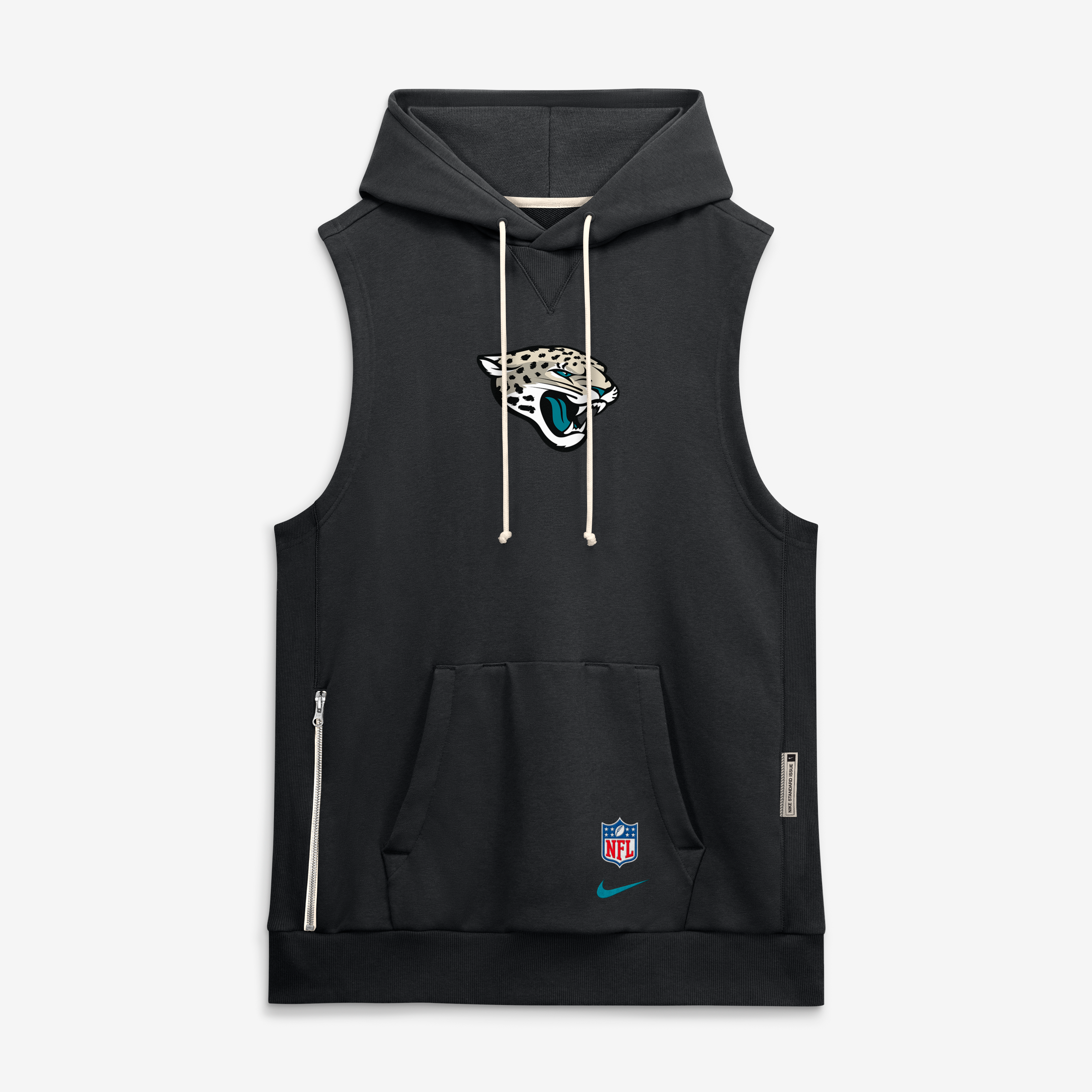 Men's Nike  Black Jacksonville Jaguars 2026 Rivalries Collection Sideline Sleeveless Fleece Hoodie