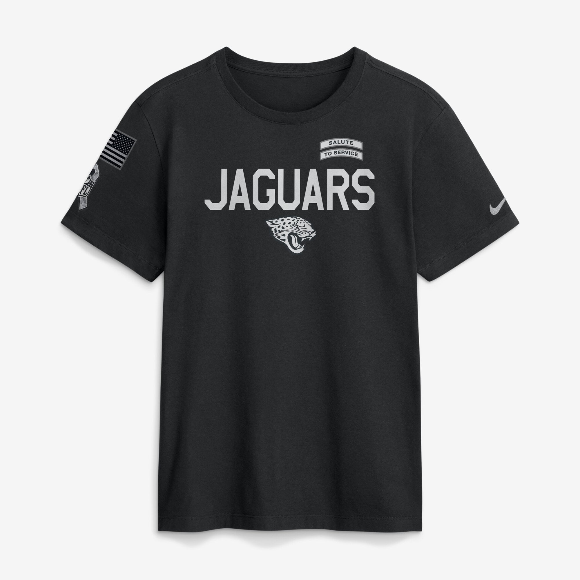 T-shirt Nike noir pour homme Jacksonville Jaguars 2026 Salute to Service Sideline Dri-FIT