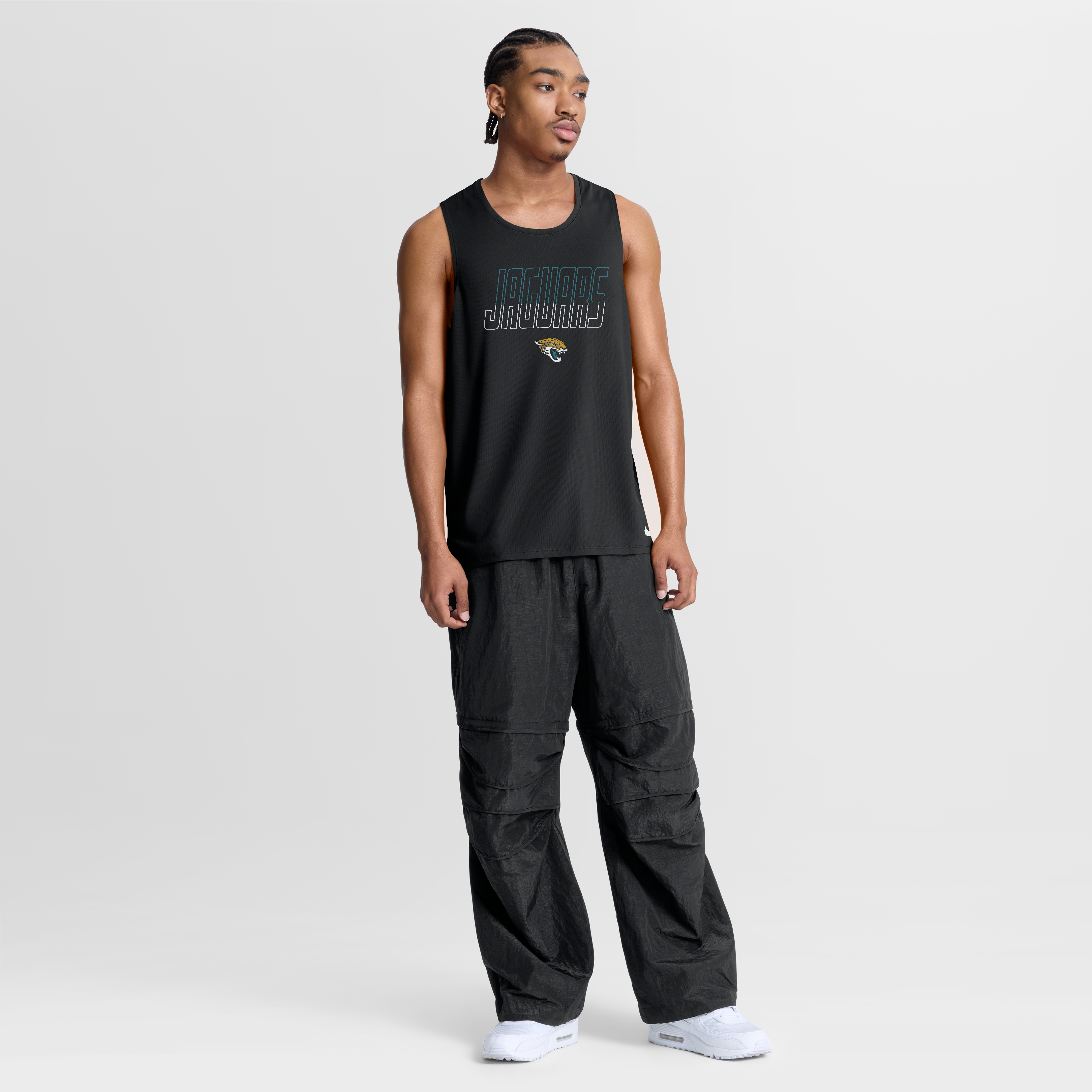Men's Nike Black Jacksonville Jaguars Kickoff Miler Dri-FIT Tank Top