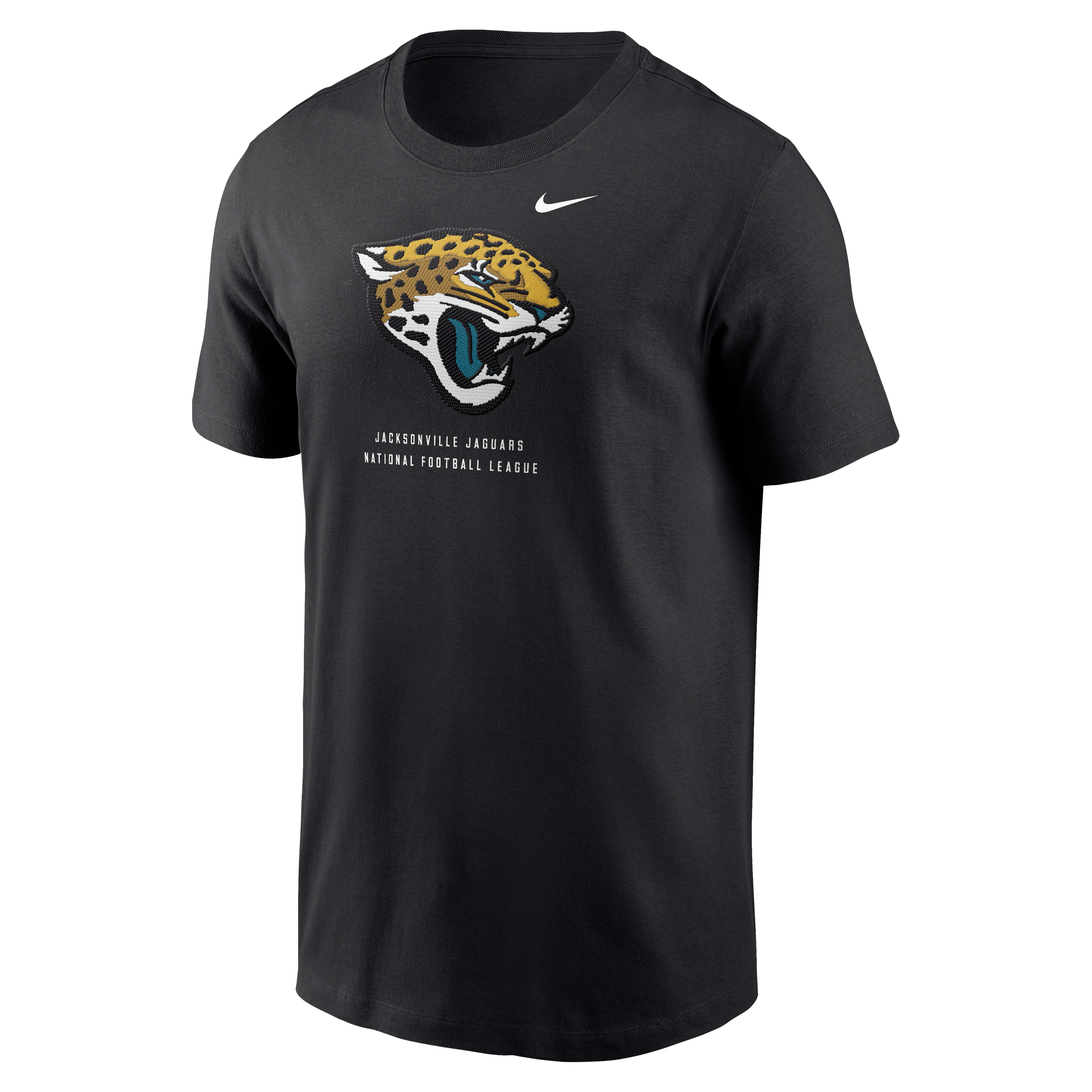 T-shirt Nike noir pour homme, propriété des Jaguars de Jacksonville