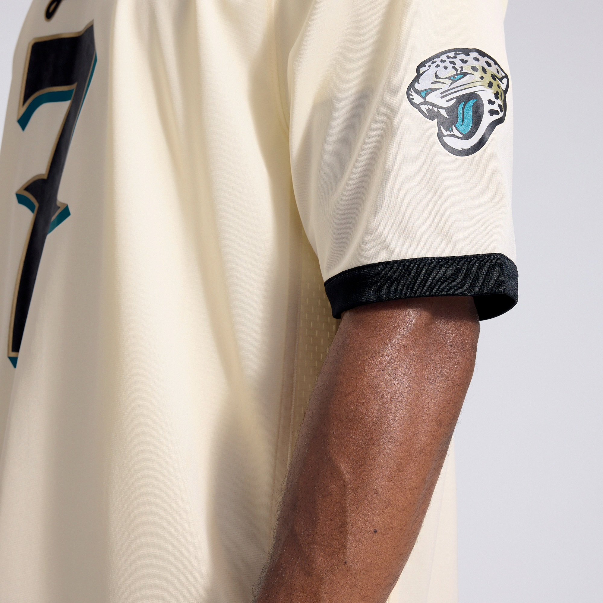 Men's Nike Brian Thomas Jr. Natural Jacksonville Jaguars 2026 Rivalries Collection Game Jersey