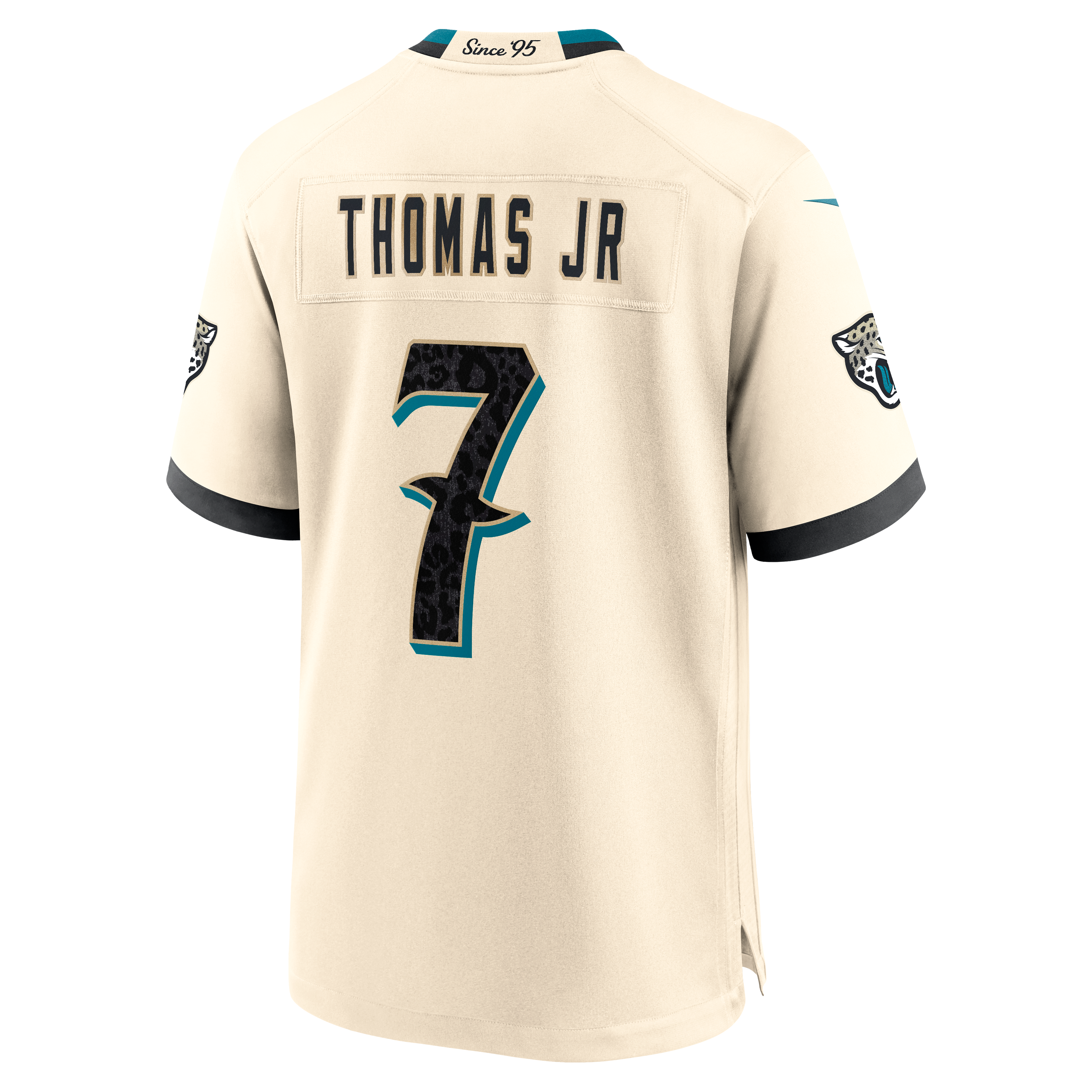 Men's Nike Brian Thomas Jr. Natural Jacksonville Jaguars 2026 Rivalries Collection Game Jersey