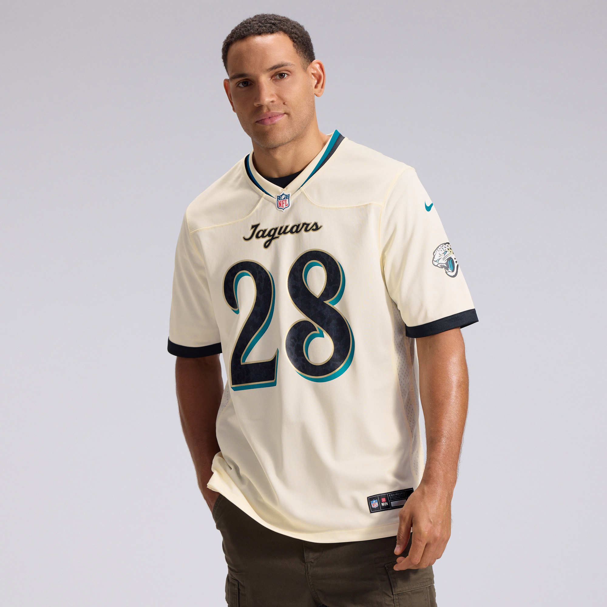 Men's Nike Fred Taylor Natural Jacksonville Jaguars 2026 Rivalries Collection Game Jersey