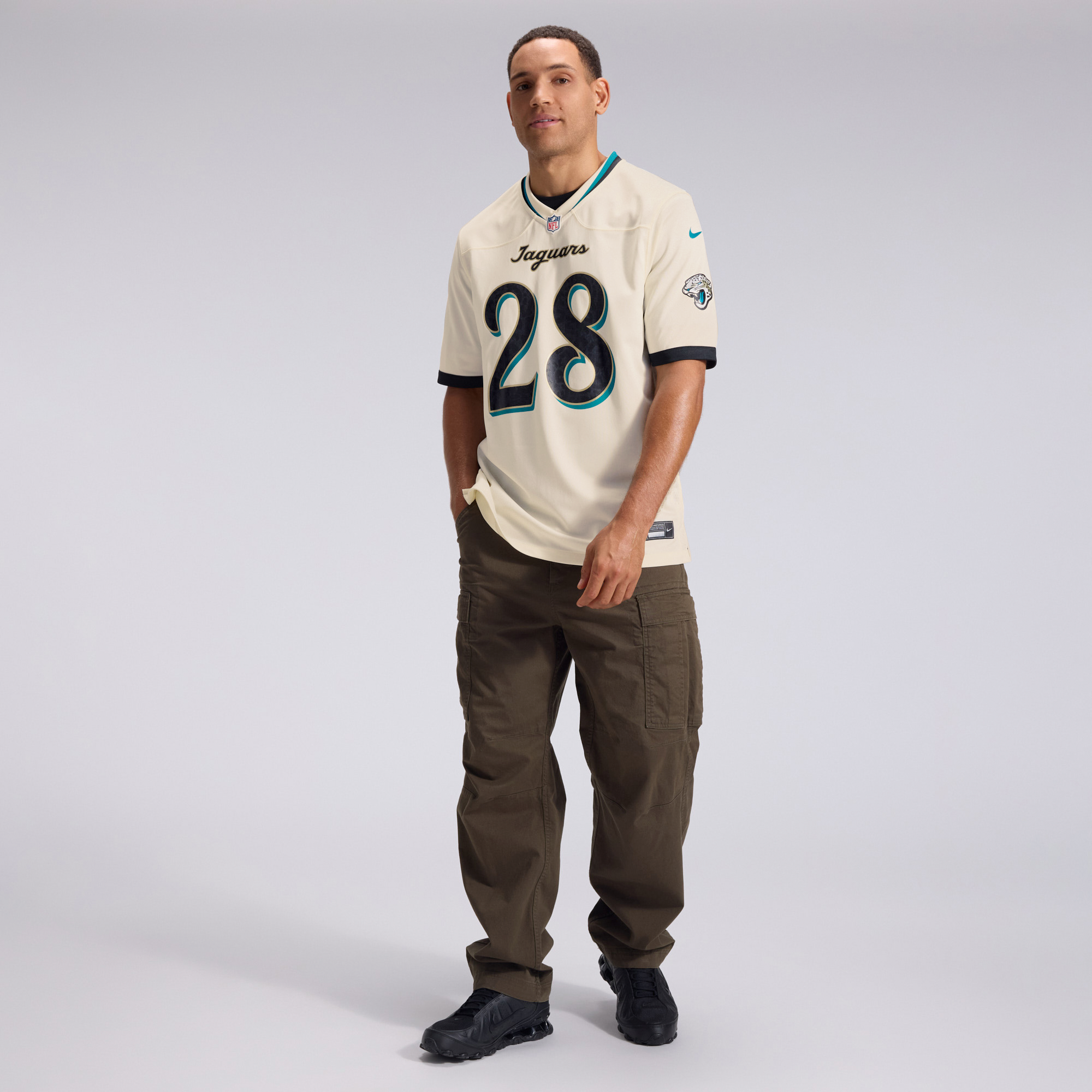 Men's Nike Fred Taylor Natural Jacksonville Jaguars 2026 Rivalries Collection Game Jersey